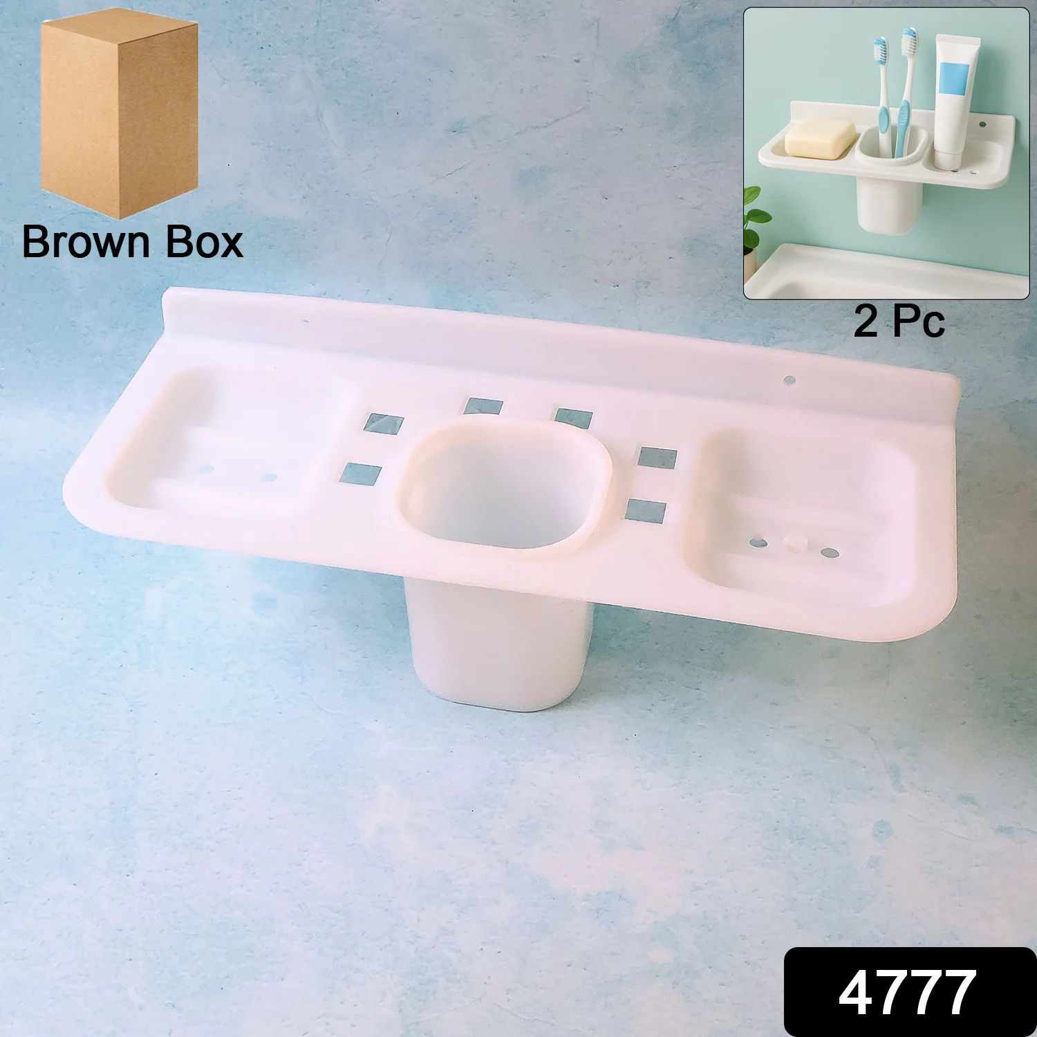 Plastic Soap Dish and plastic soap dish tray (2 Pc) - Image 2