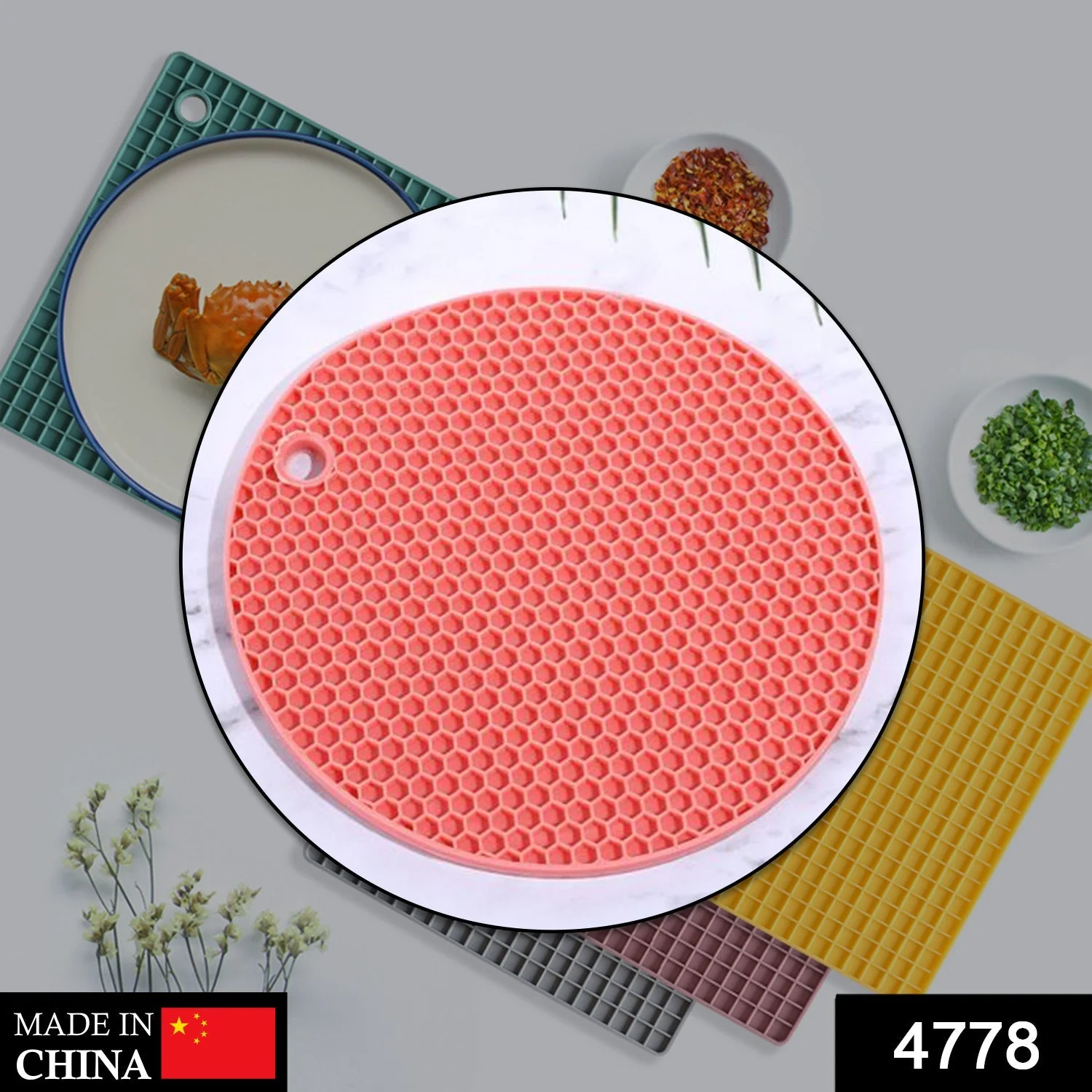 Silicone Hot Mat – Heat-Resistant Pad for Breakfast, Lunch & Dinner Use - Image 2
