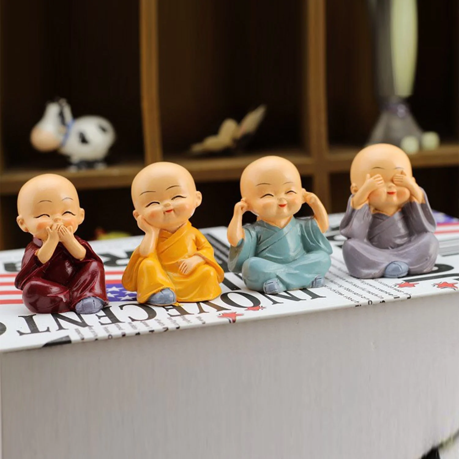 Baby Buddha 4Pc and show piece used for house, office and official decorations etc - Image 3