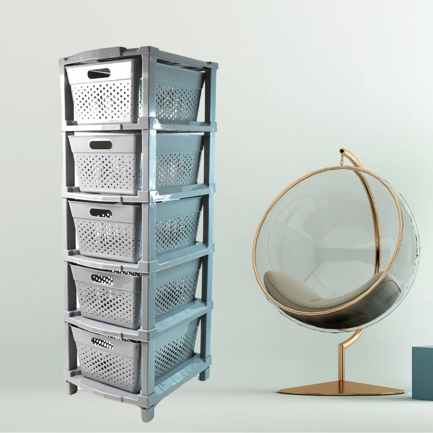 Multi-Purpose Anti-Slip 5 Layer Modular Drawer Storage System (68×33 Cm) - Image 4