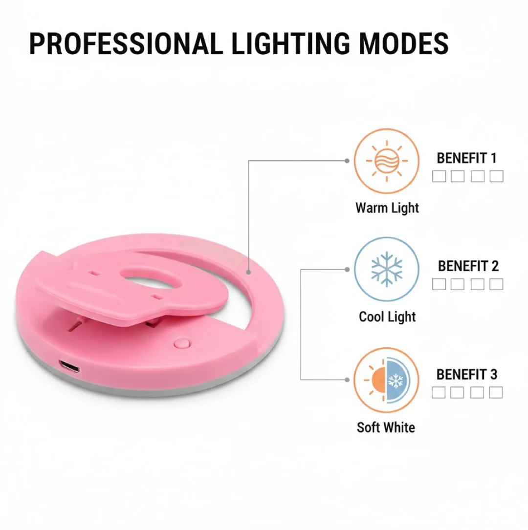 LED Selfie Ring Light for Bright Photos & Videos - Image 4