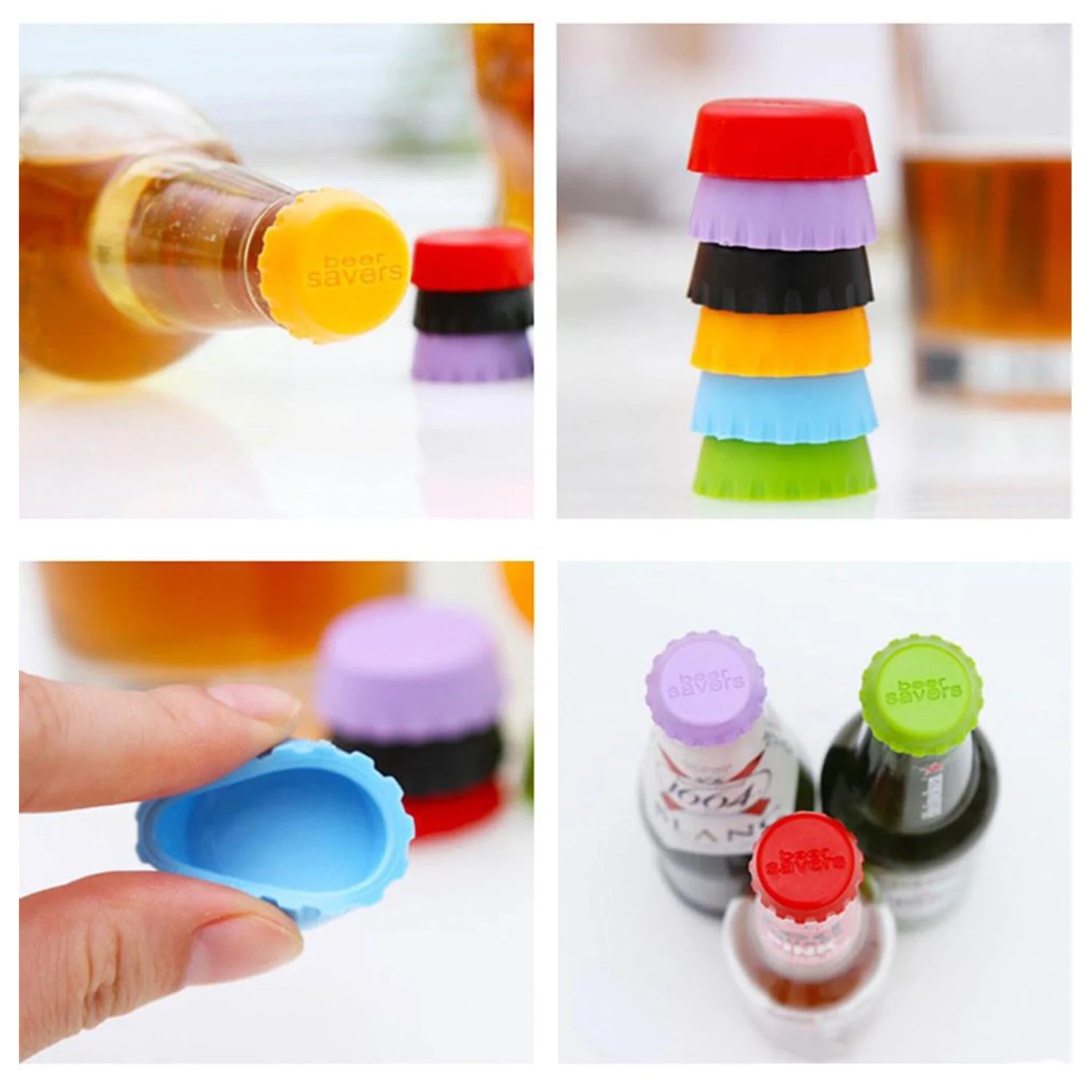 Beer Savers Caps for Soda & Bottles (6-Piece) - Image 6