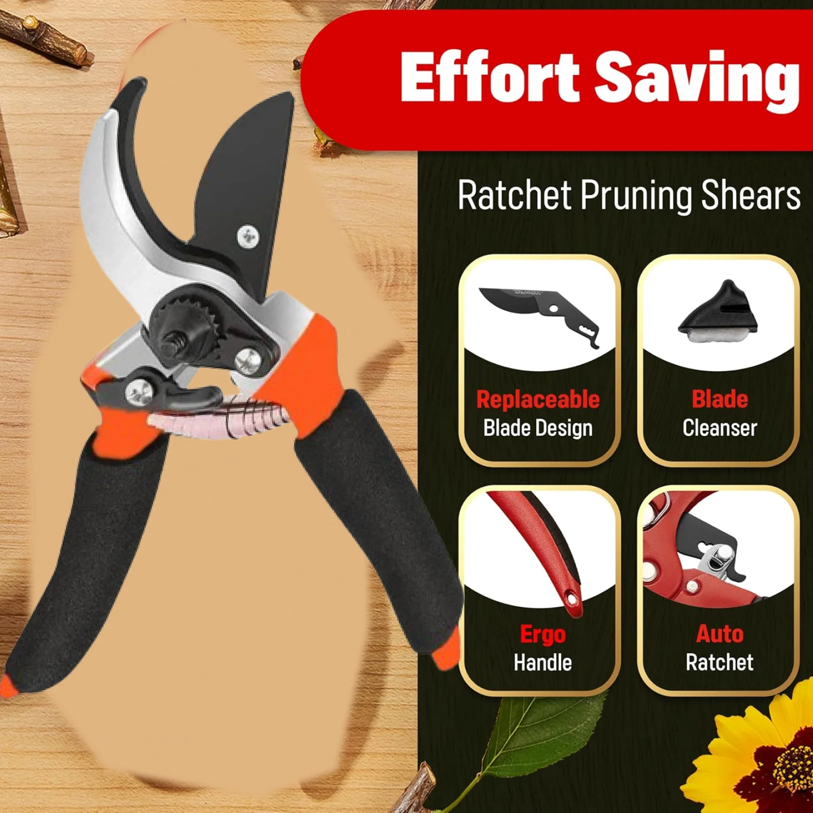 Garden Shears Sharp Cutter Pruners Scissor, Pruner, flower cutter - Image 6