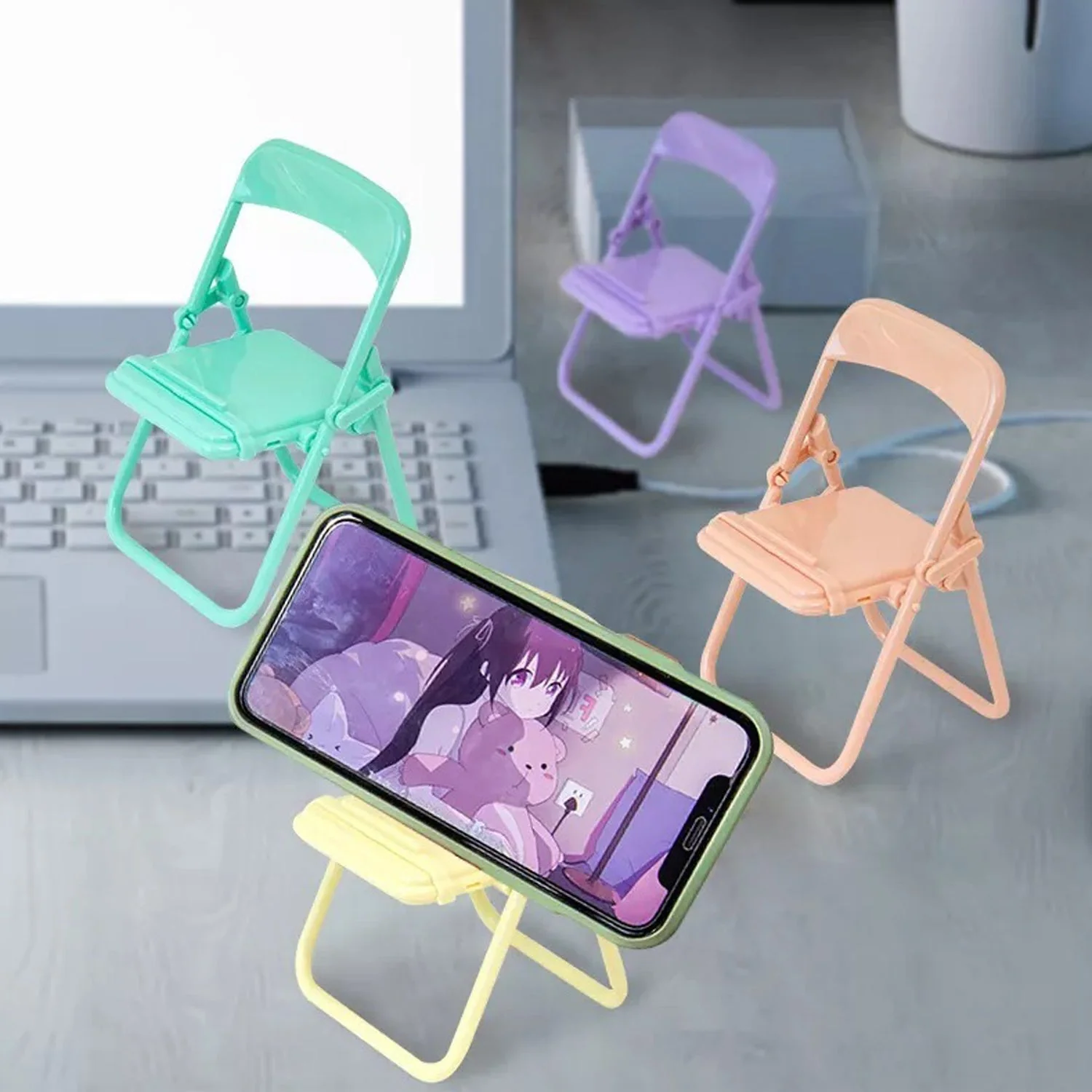 Chair-Shaped Mobile Stand – Stylish Phone Holder for Home & Office Use (1 Pc) - Image 11
