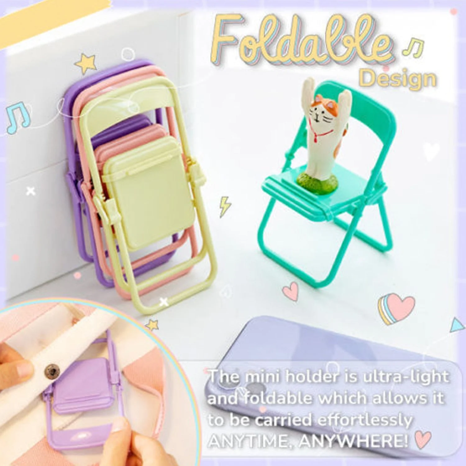 Chair-Shaped Mobile Stand – Stylish Phone Holder for Home & Office Use (1 Pc) - Image 3