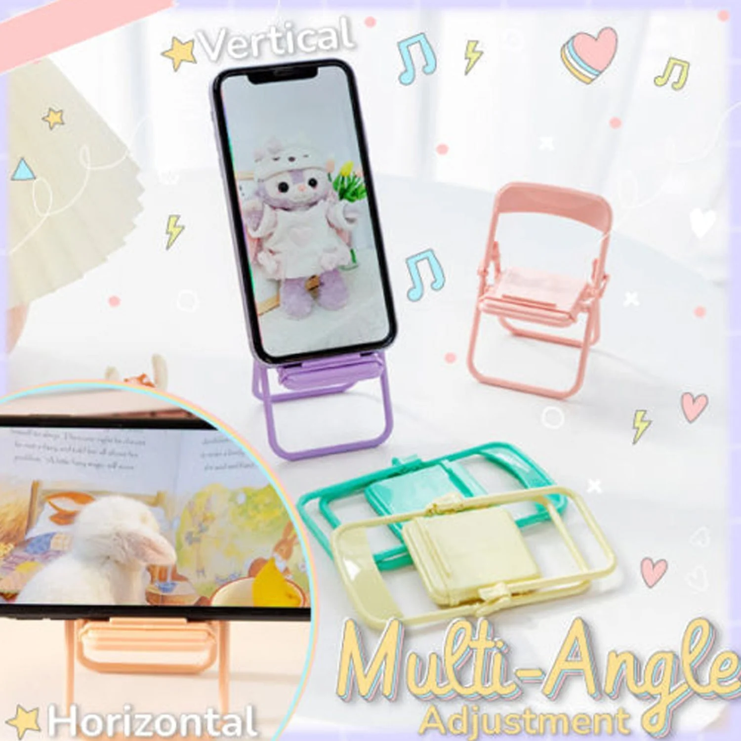 Chair-Shaped Mobile Stand – Stylish Phone Holder for Home & Office Use (1 Pc) - Image 8