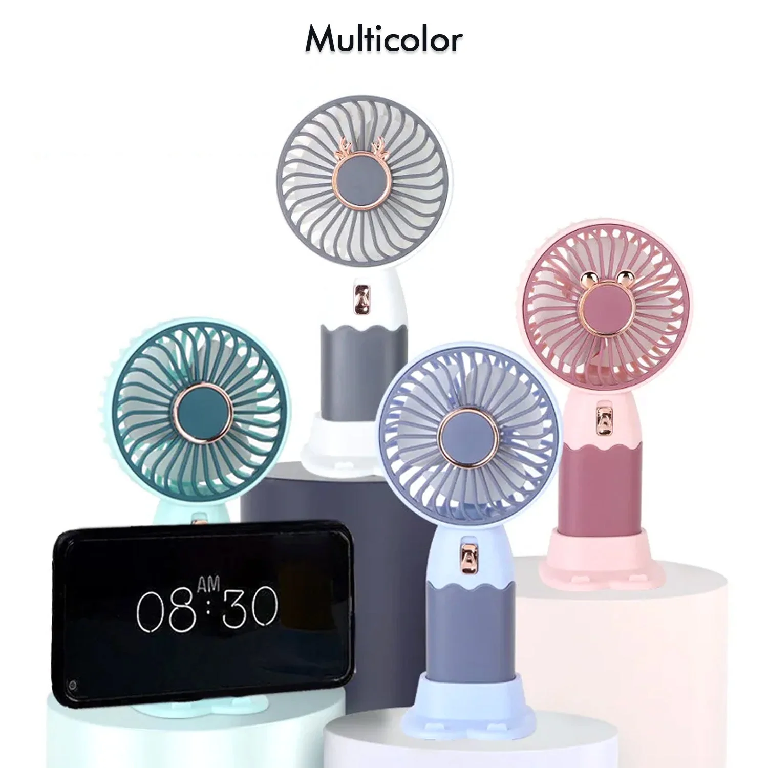 Mini Fan Rechargeable Table Fan Handheld Fan  For Home , Office , Car - Image 10
