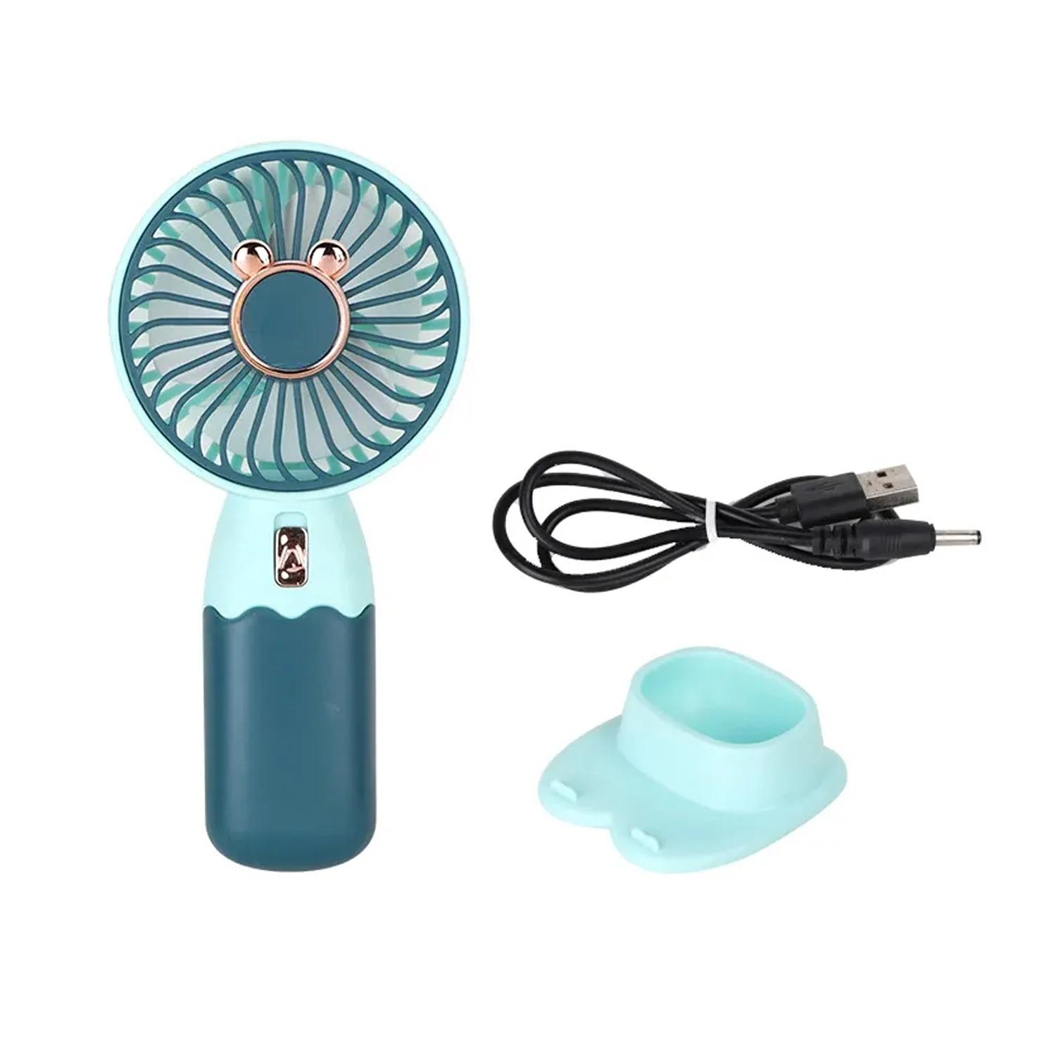 Mini Fan Rechargeable Table Fan Handheld Fan  For Home , Office , Car - Image 3