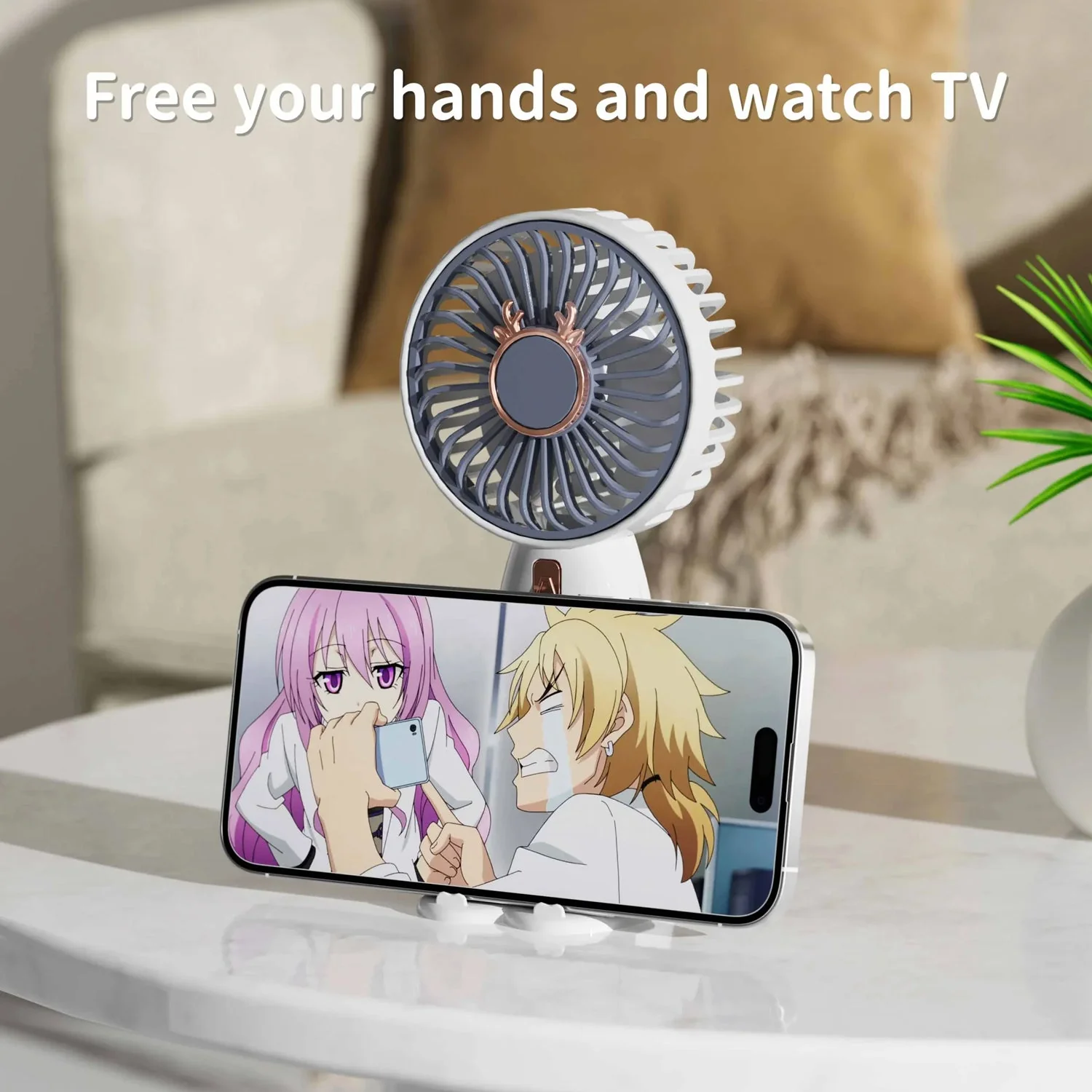 Mini Fan Rechargeable Table Fan Handheld Fan  For Home , Office , Car - Image 7