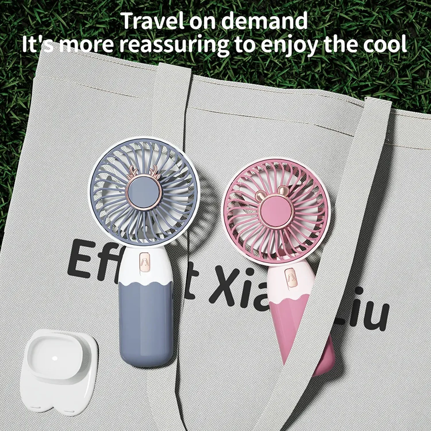 Mini Fan Rechargeable Table Fan Handheld Fan  For Home , Office , Car - Image 9