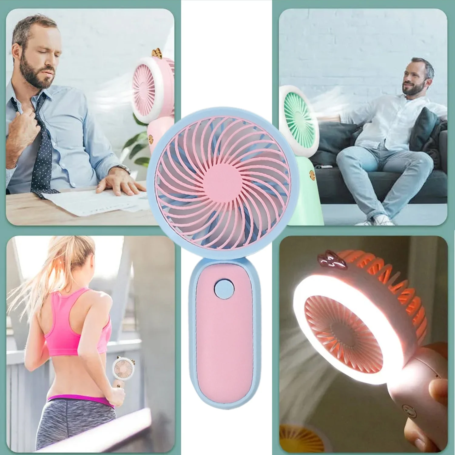Mini Handheld Portable Rechargeable Fan Easy to Carry for Home Office Travel - Image 5