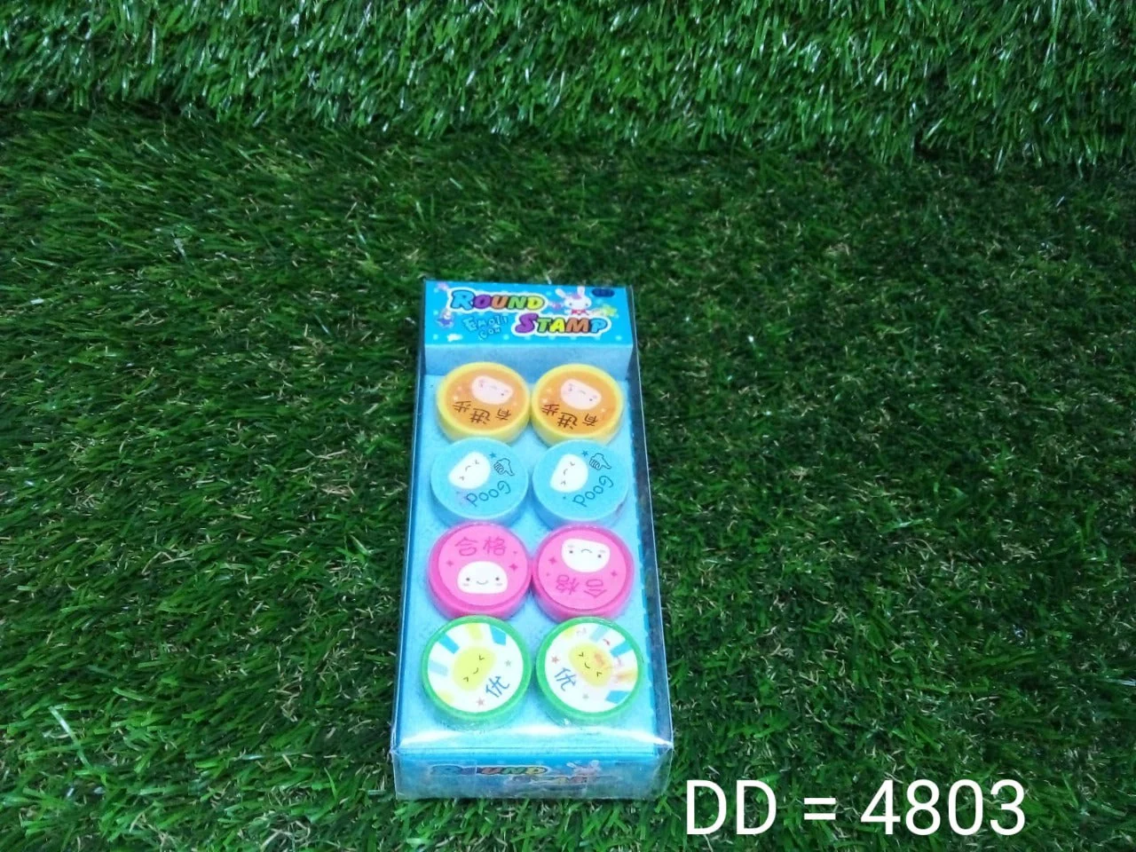 Emoticon Stamps 8 pieces in Round Shape Stamp for Kids Teachers, Parents and Students - Image 8