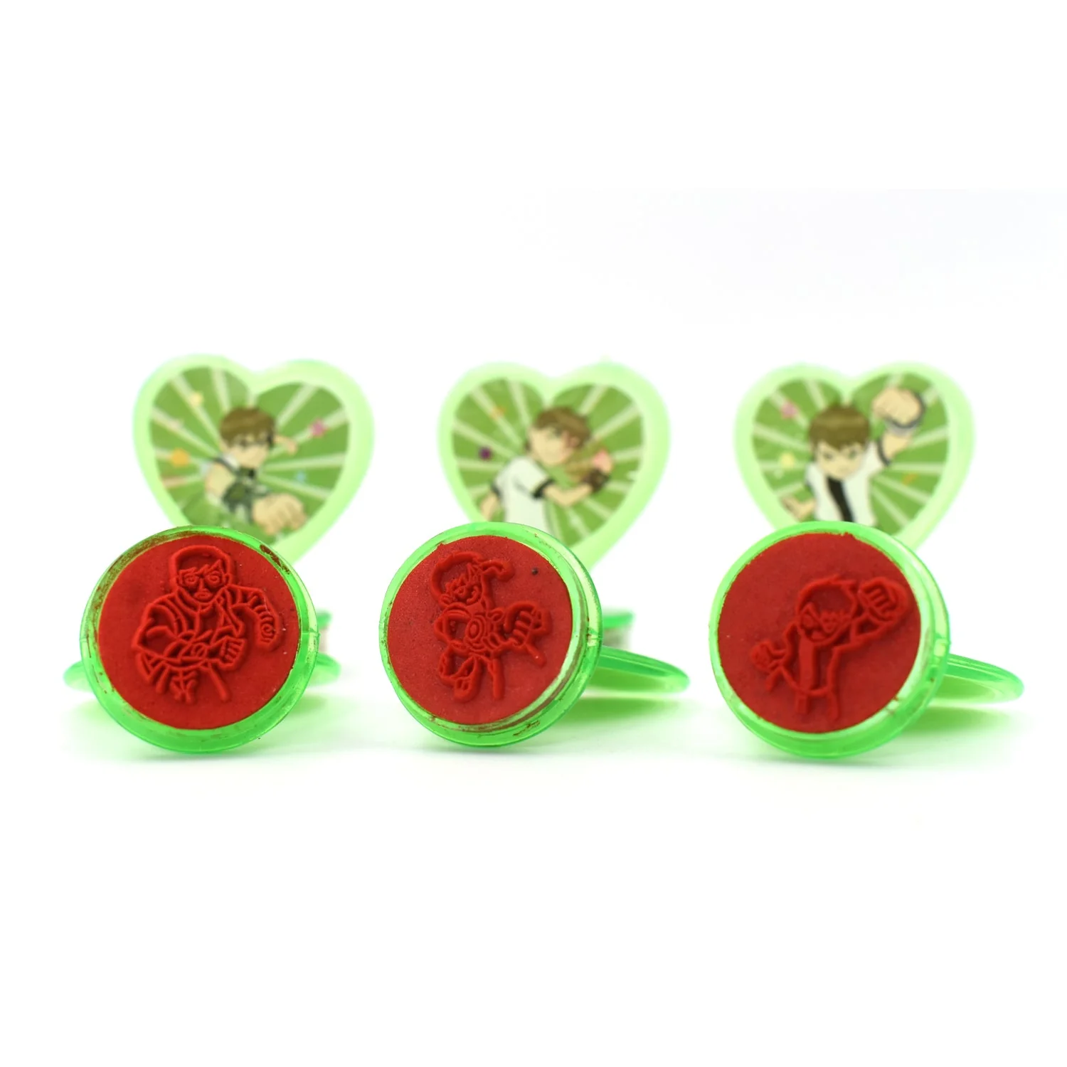 Cartoon Heart Stamps Motivational Reward Stamps for Kids, Teachers & Parents (6 Pcs) - Image 6