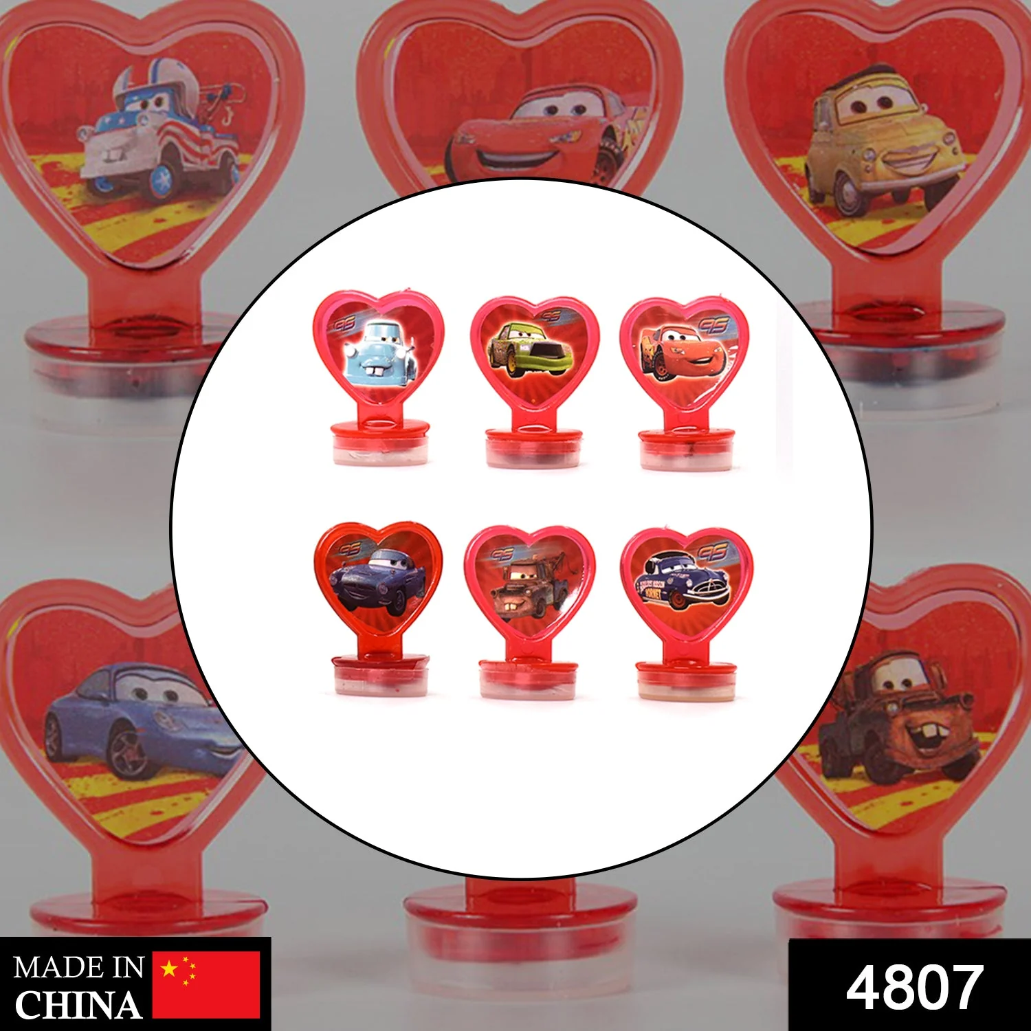 6 Pc Car Stamp Set – Fun Creative Stamps for Kids’ Craft & Play Activities - Image 2