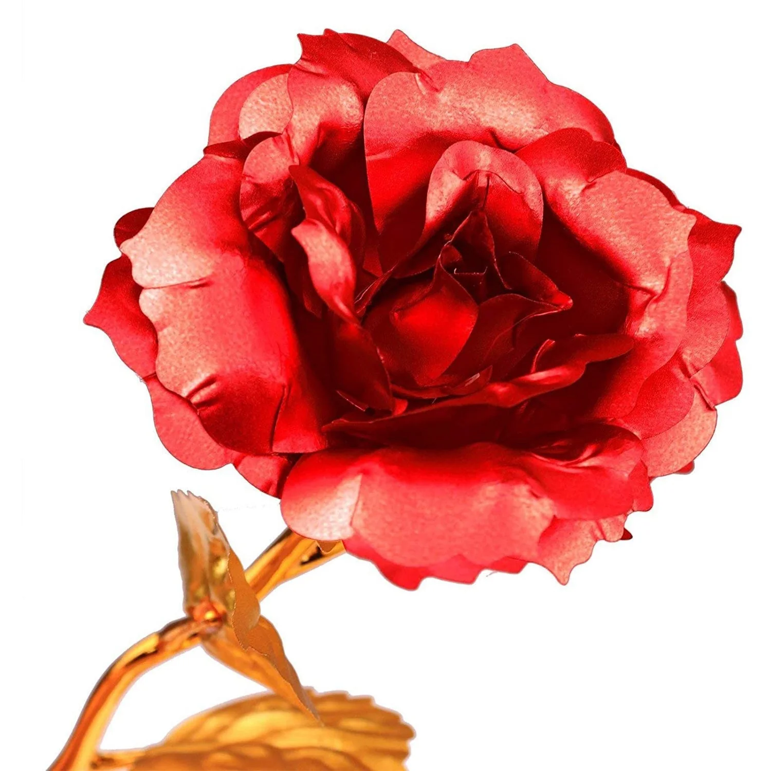 24k Gold Rose,hicoosee Gold Foil Plated Rose with LOVE Stand and Gift Box - Image 7