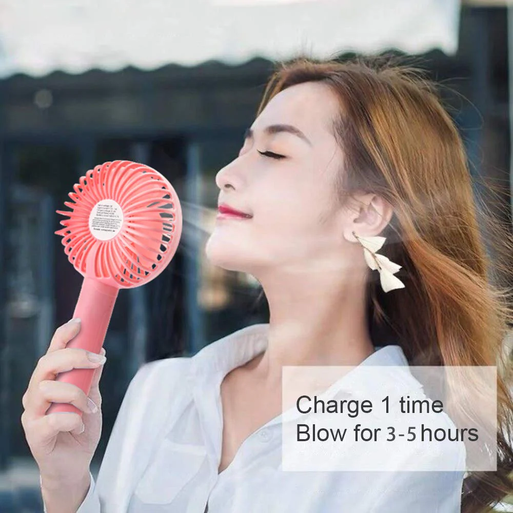 Portable Classic Hand Fan 3-Speed Table Fan for Office School Home Use - Image 3