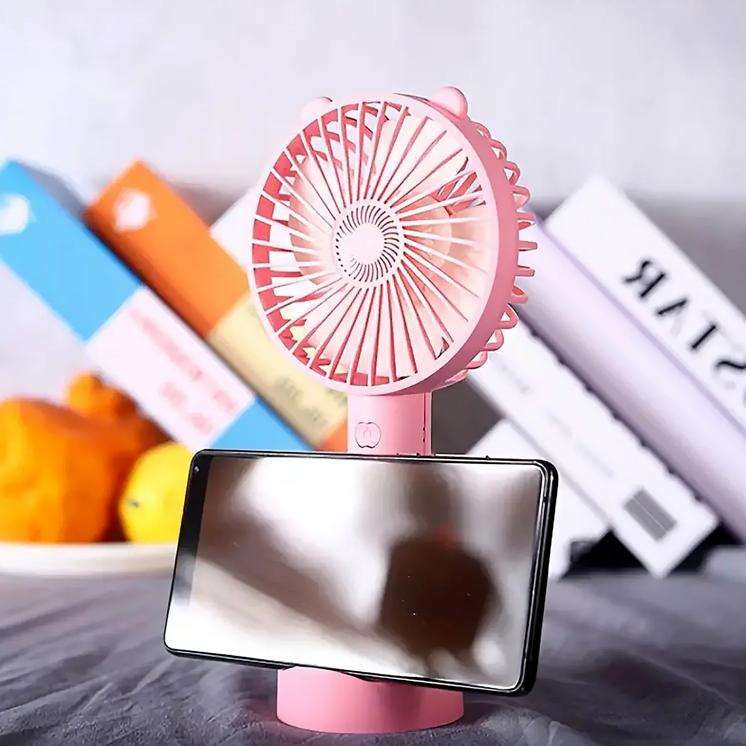 Portable Classic Hand Fan 3-Speed Table Fan for Office School Home Use - Image 9