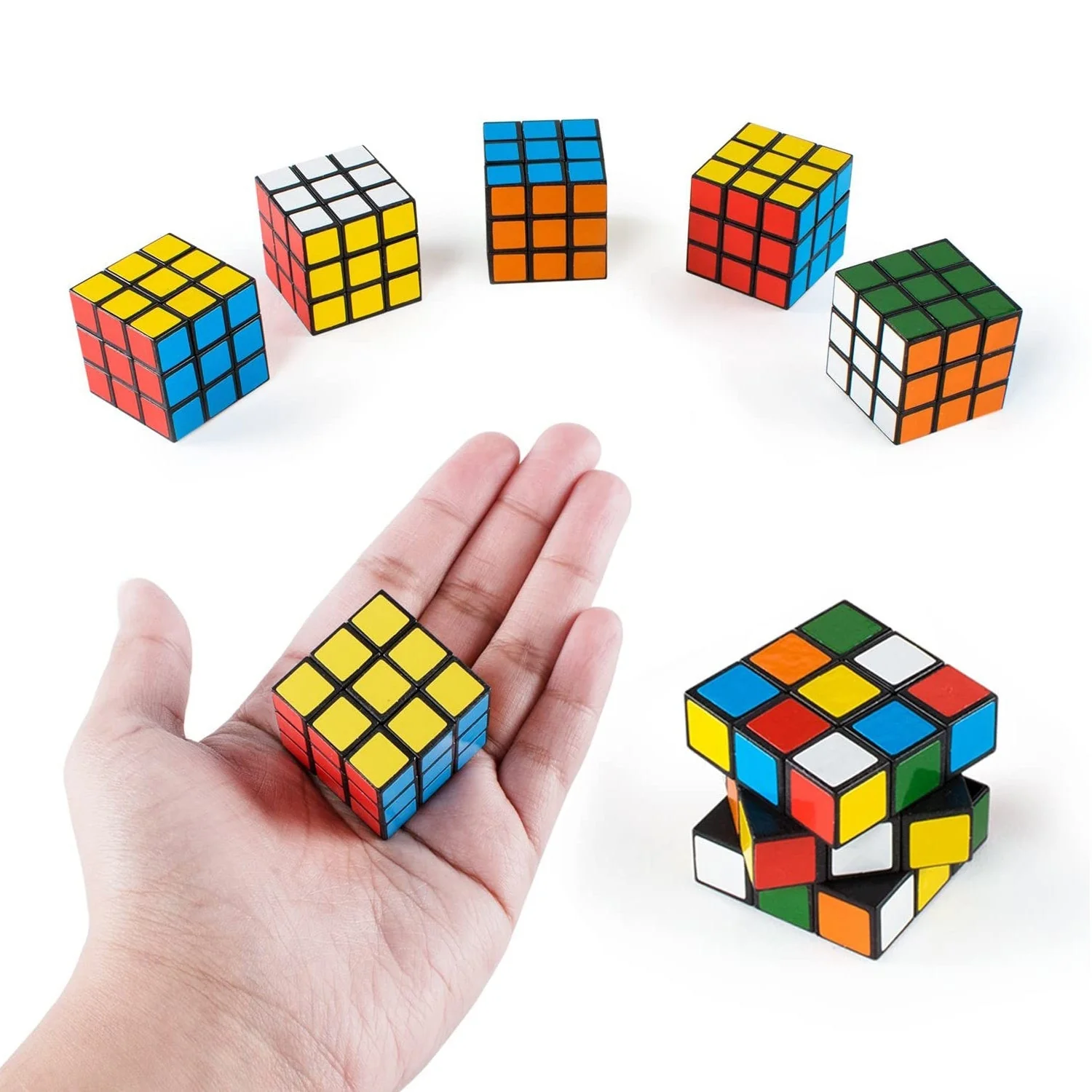 Plastic Fancy 3x3 Small Cube Puzzles Game - 2 Pieces (Multicolour) - Image 11