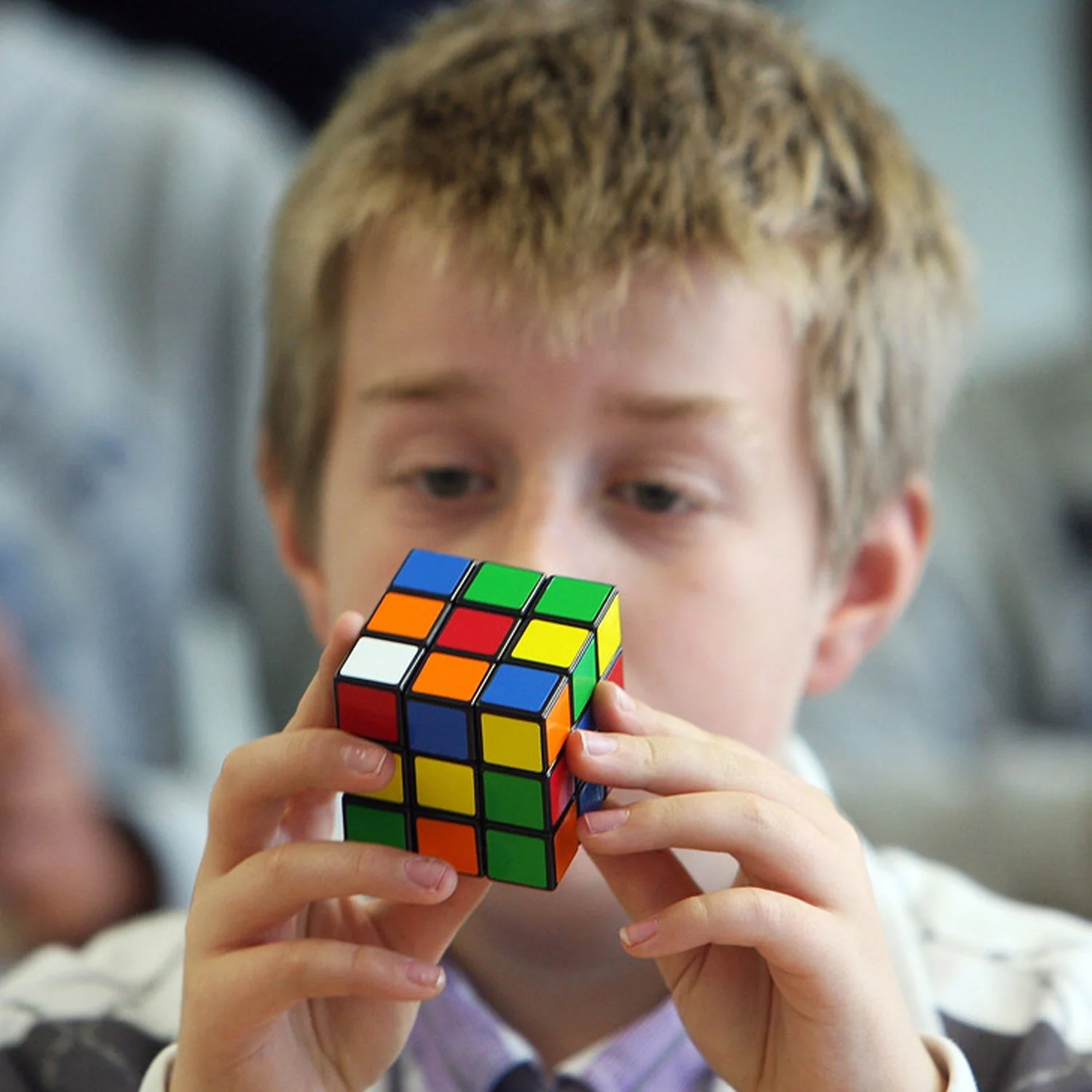 Plastic Fancy 3x3 Small Cube Puzzles Game - 2 Pieces (Multicolour) - Image 6