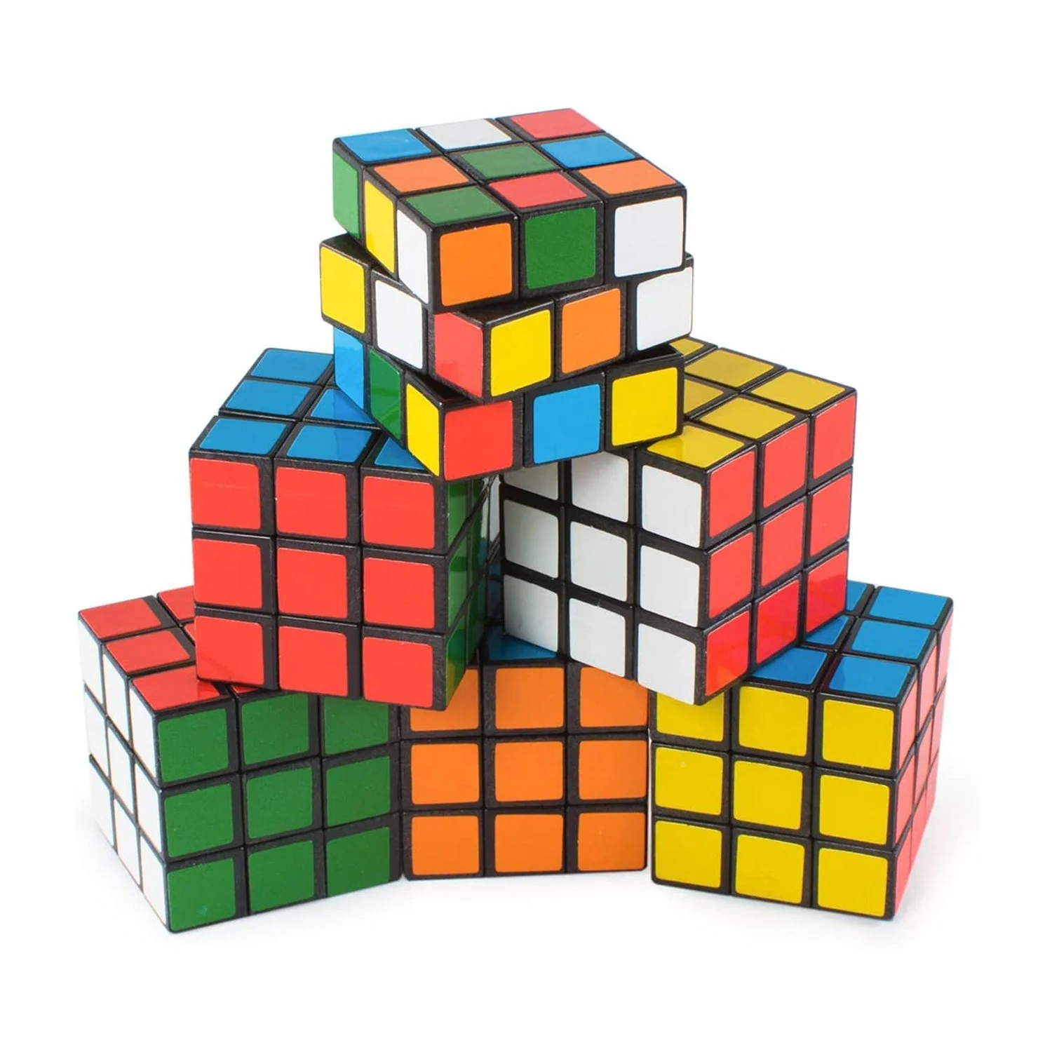 Plastic Fancy 3x3 Small Cube Puzzles Game - 2 Pieces (Multicolour) - Image 7