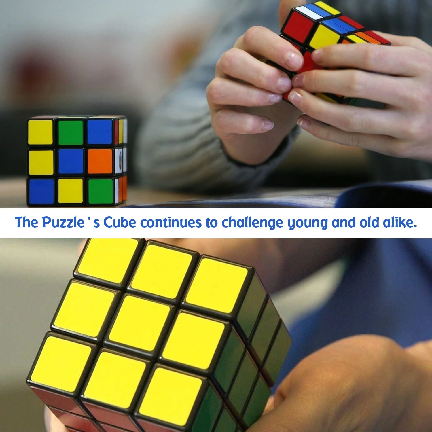Plastic Fancy 3x3 Small Cube Puzzles Game - 2 Pieces (Multicolour) - Image 9