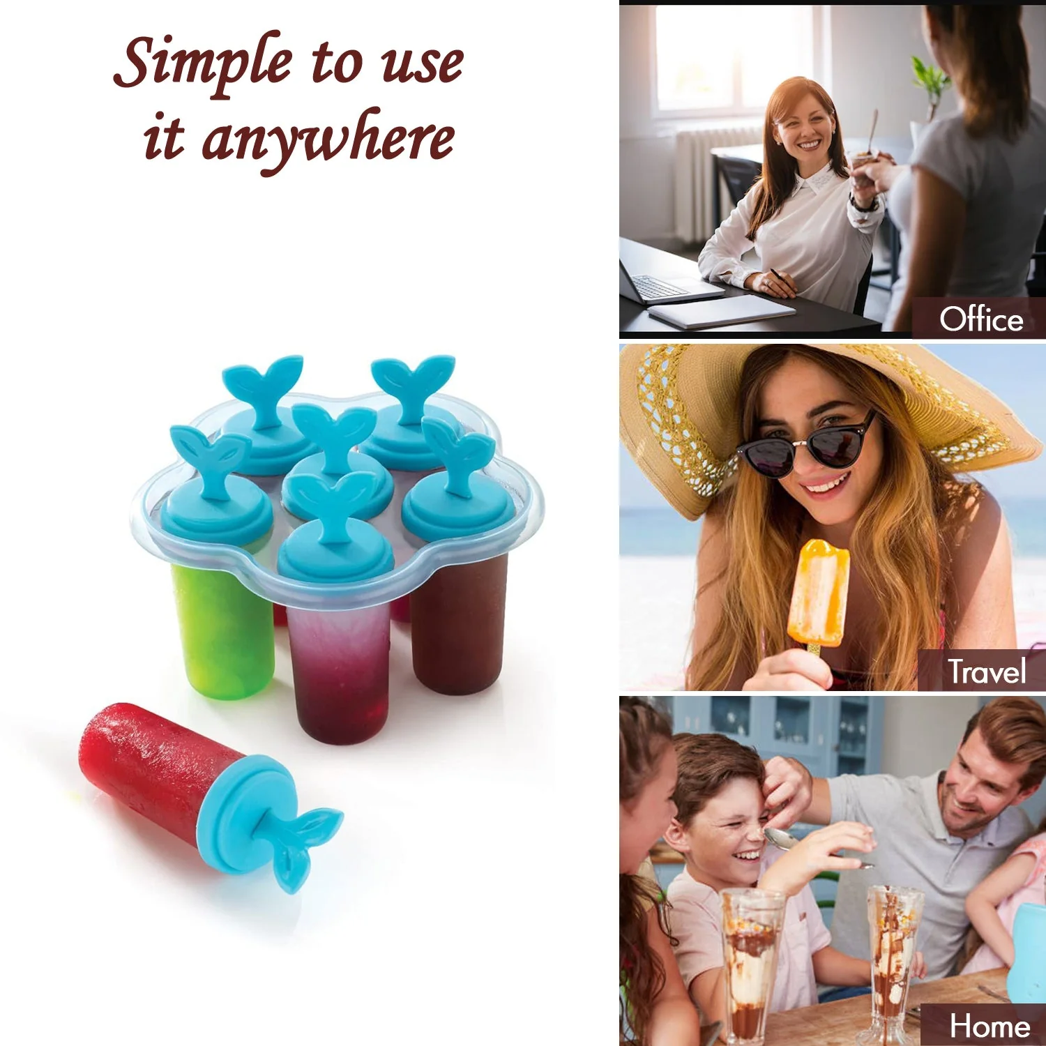 6 Cavity Ice Candy Maker For Making Ice Candies And All Easily. - Image 7