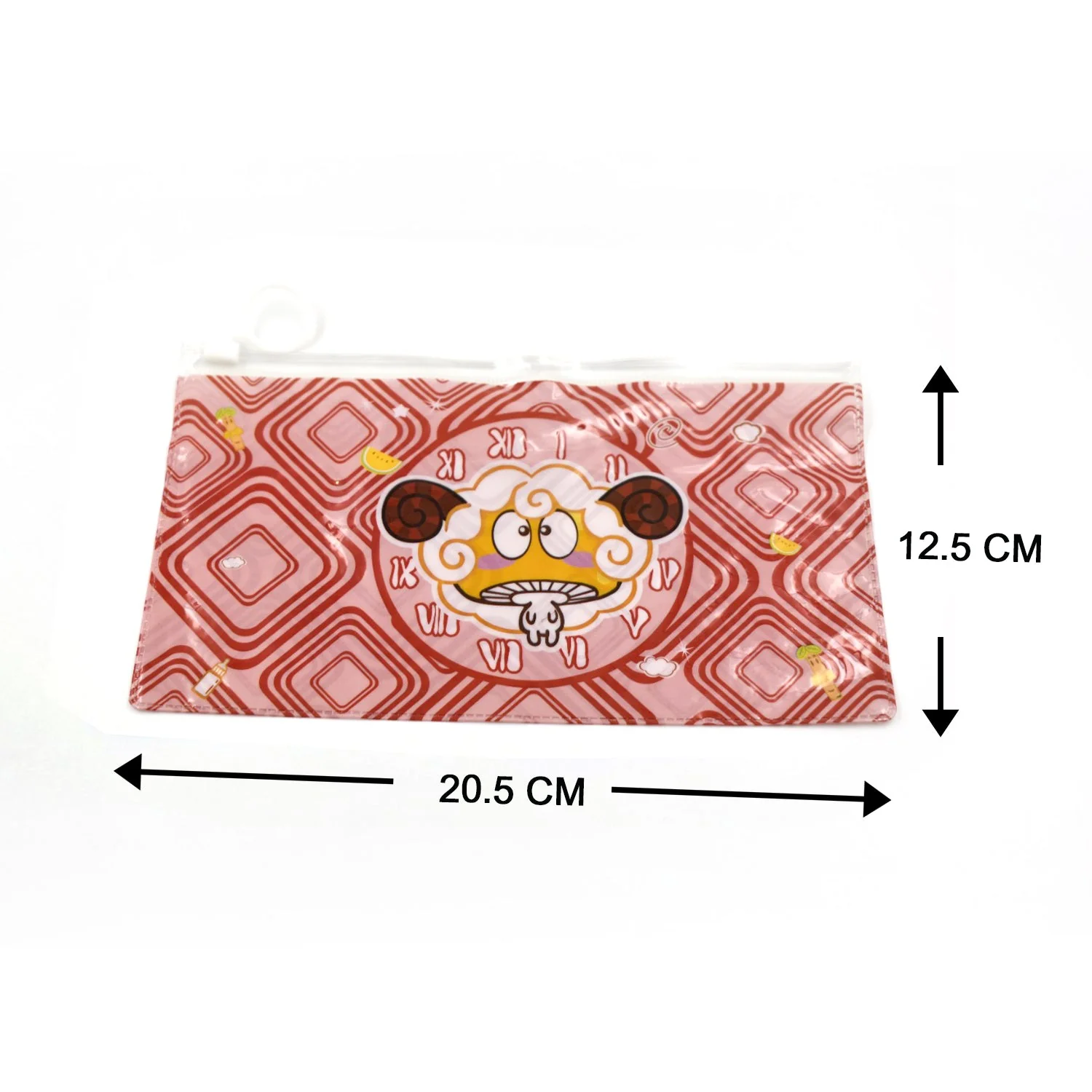 20 Pc Red Printed Pouch For Carrying Stationary Stuffs And All By The Students. - Image 5