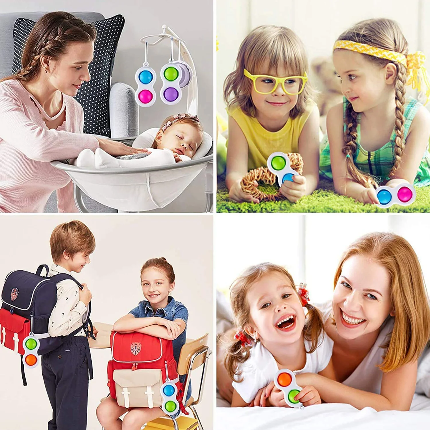 Simple Dimple Fidget Toy Mini Keychain - Image 8