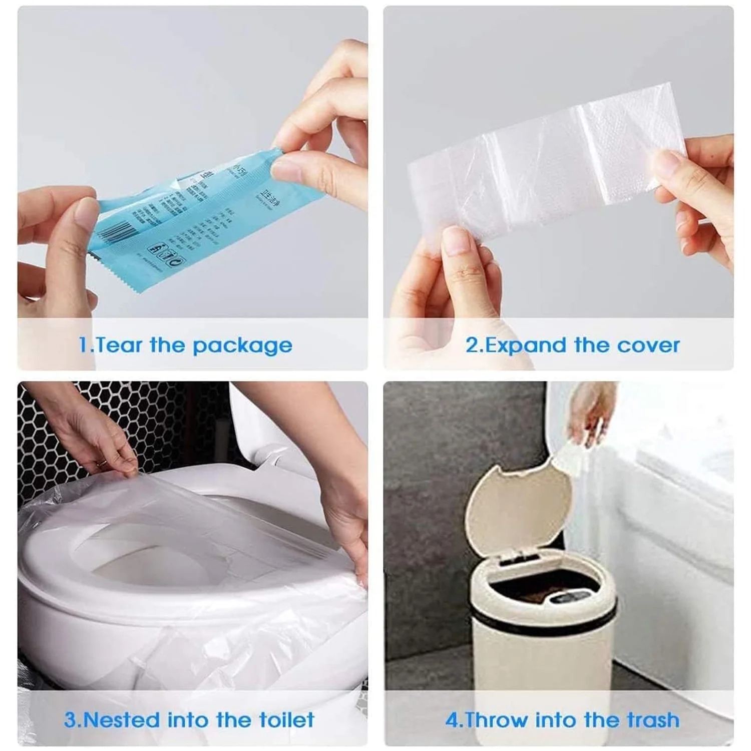 Travel Disposable Toilet Seat Cover (6 Pcs Set) - Image 4