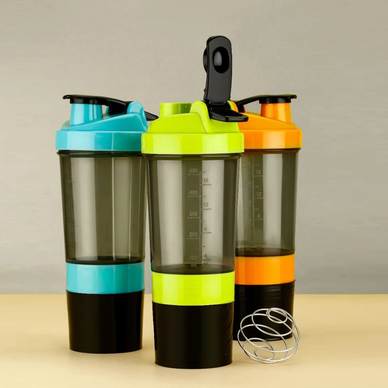 Gym Shaker Bottle & shakers for Protein Shake (1 Pc) - Image 4