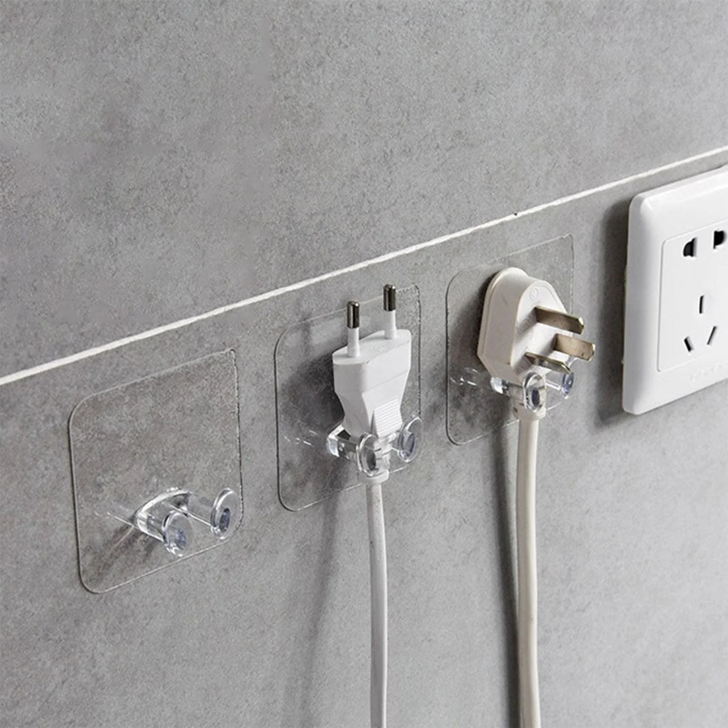 Transparent Multi-Function Wall Storage Hooks - Image 5