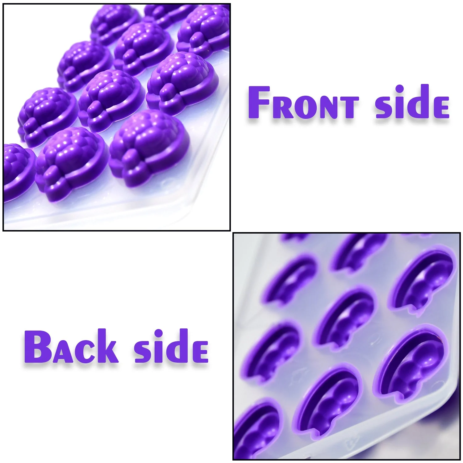 Mix design Ice Trays Freezer with Easy to Release Flexible Silicone shape ice cavity - Image 3