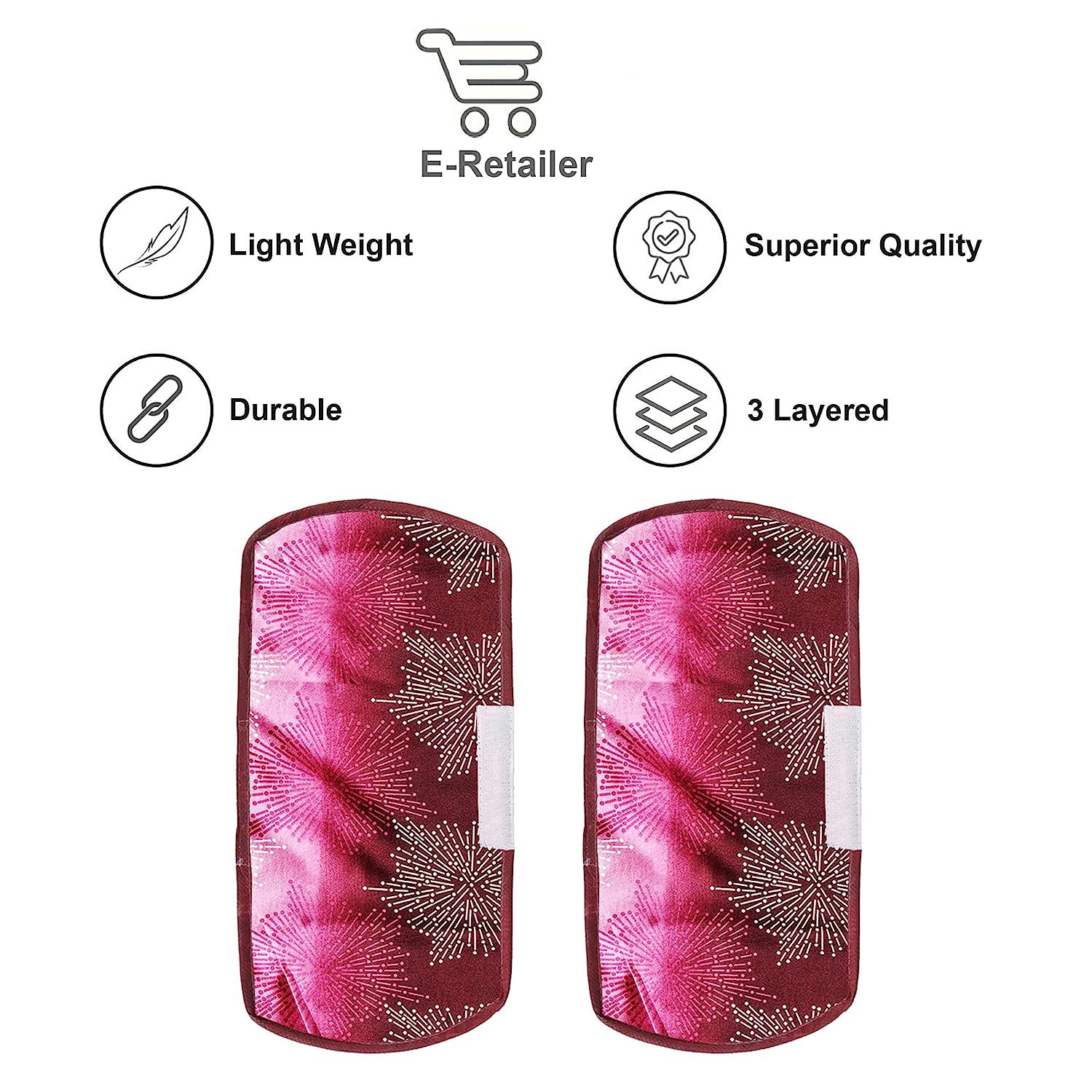 Polyester Fridge Handle Cover Set for Refrigerator Types (2 Pcs, Multi Design) - Image 6