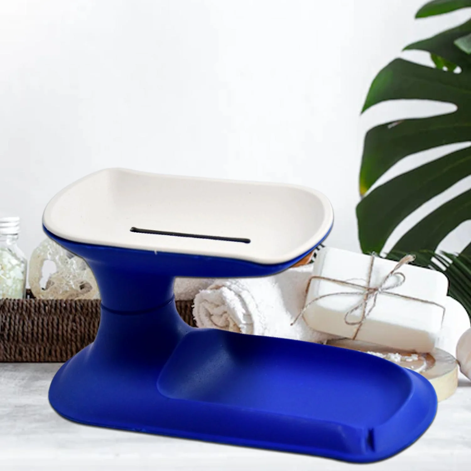 Plastic Double Layer Soap Dish Holder - Image 4