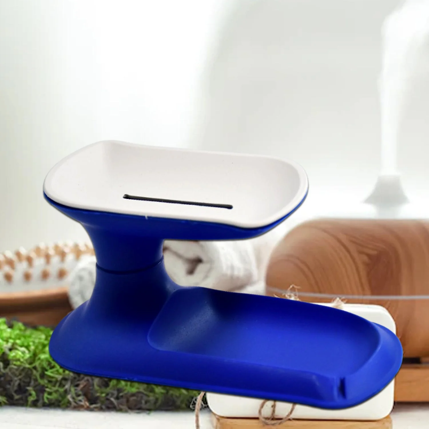 Plastic Double Layer Soap Dish Holder - Image 7