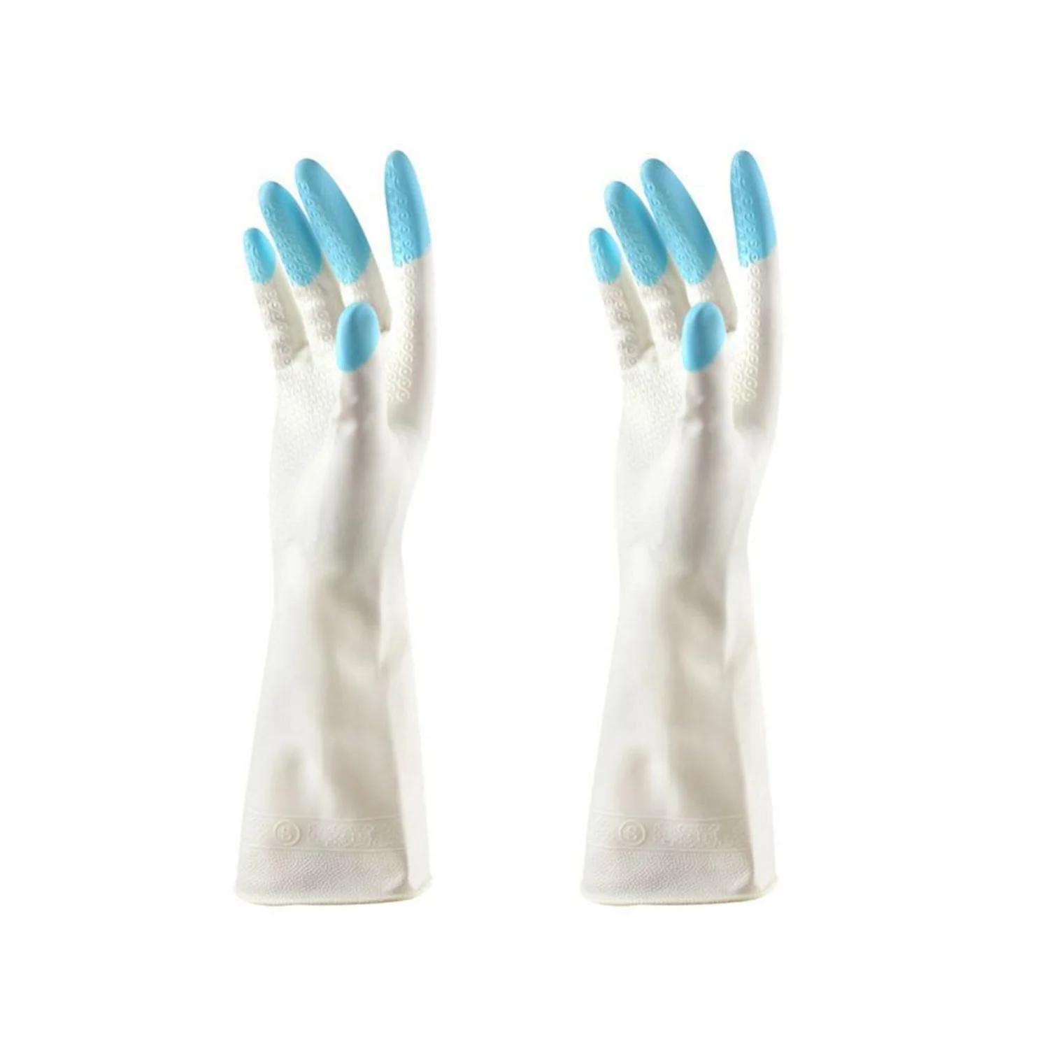 Reusable Rubber Latex PVC Flock lined Elbow Length Hand Gloves cleaning gloves - Image 8
