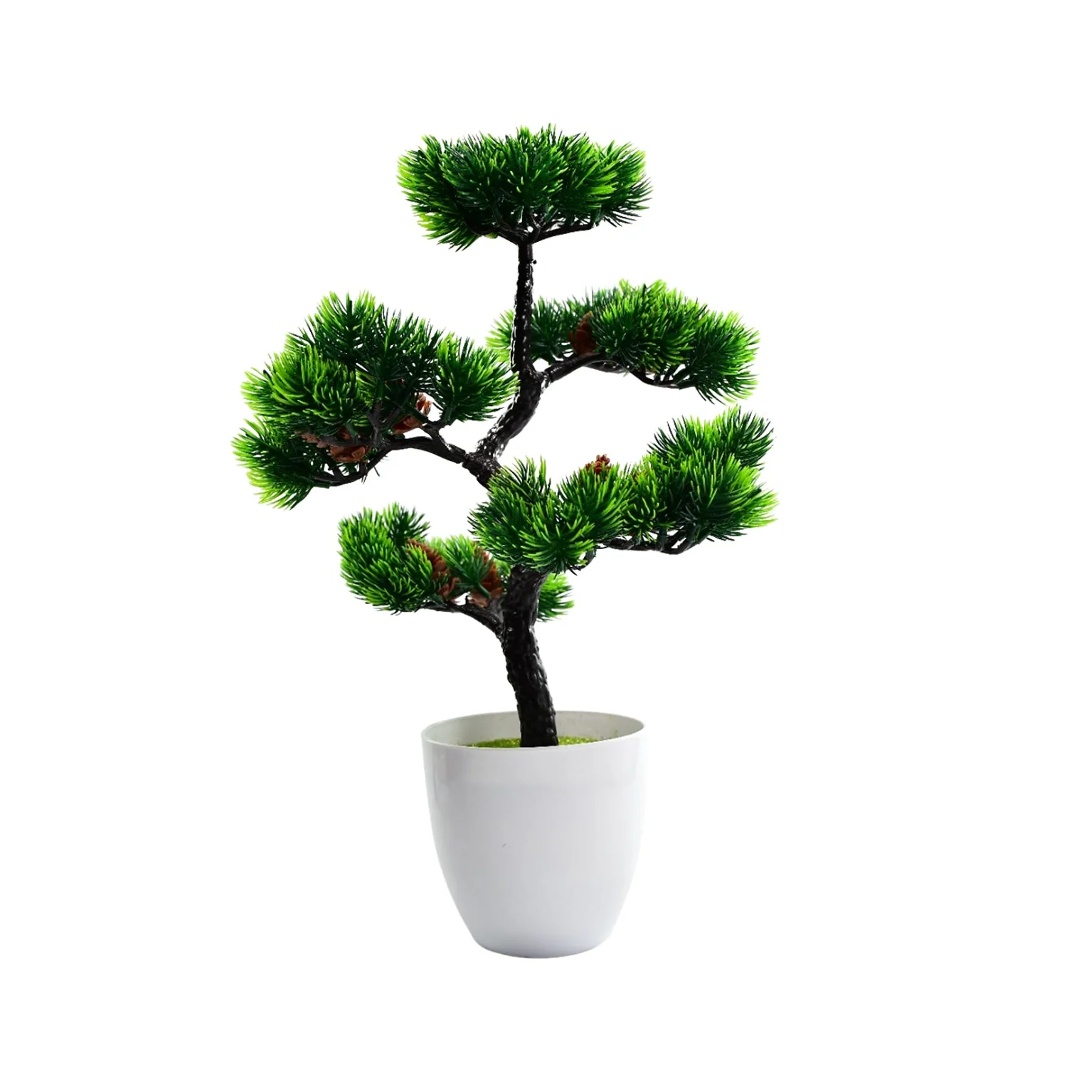 Artificial Potted Plant with Round Pot - Image 3