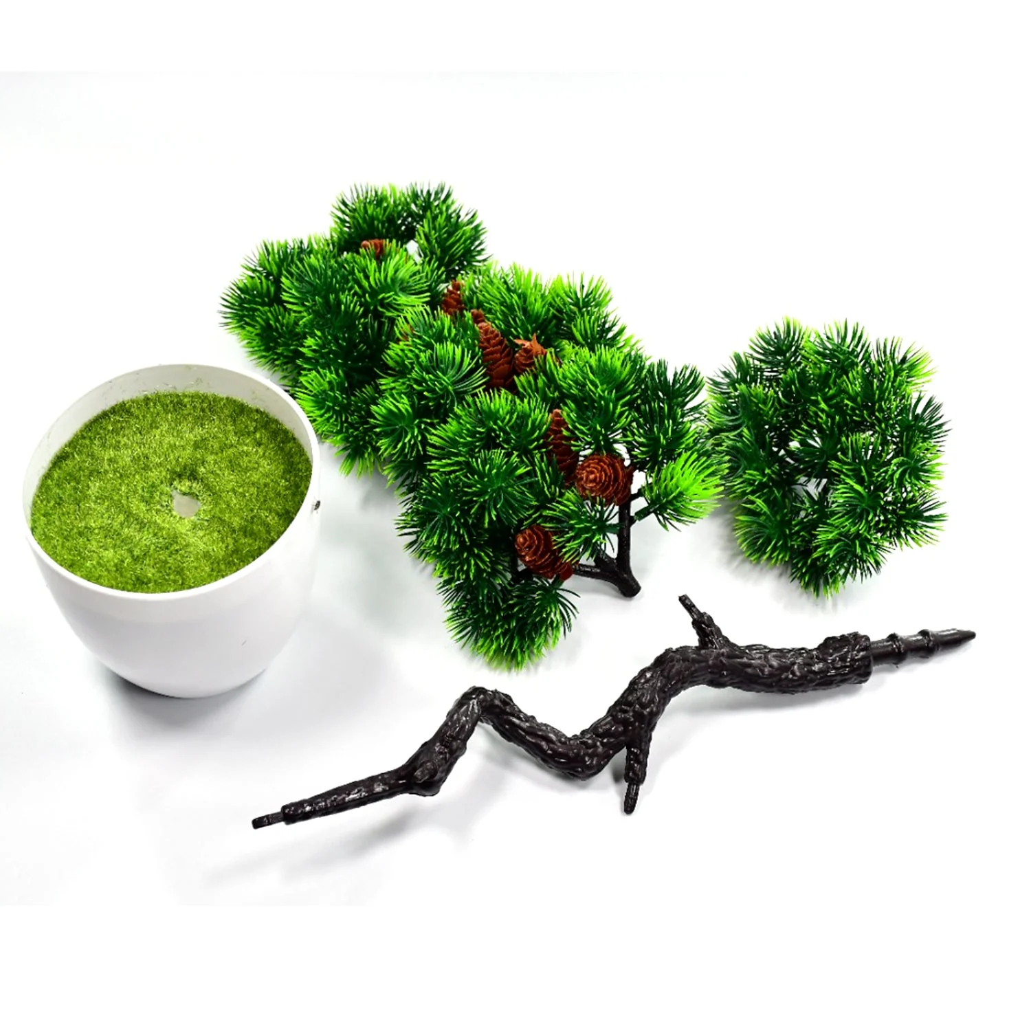 Artificial Potted Plant with Round Pot - Image 4