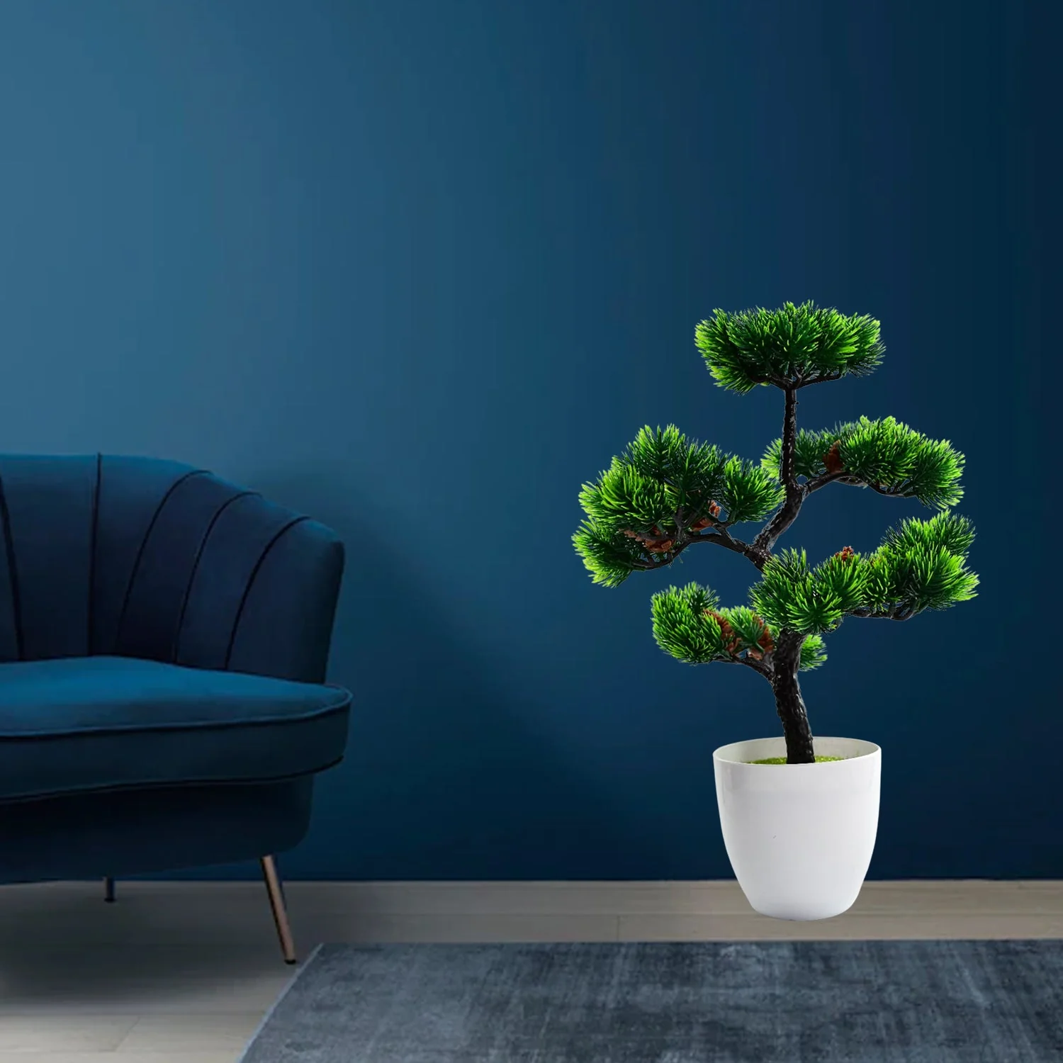 Artificial Potted Plant with Round Pot - Image 5