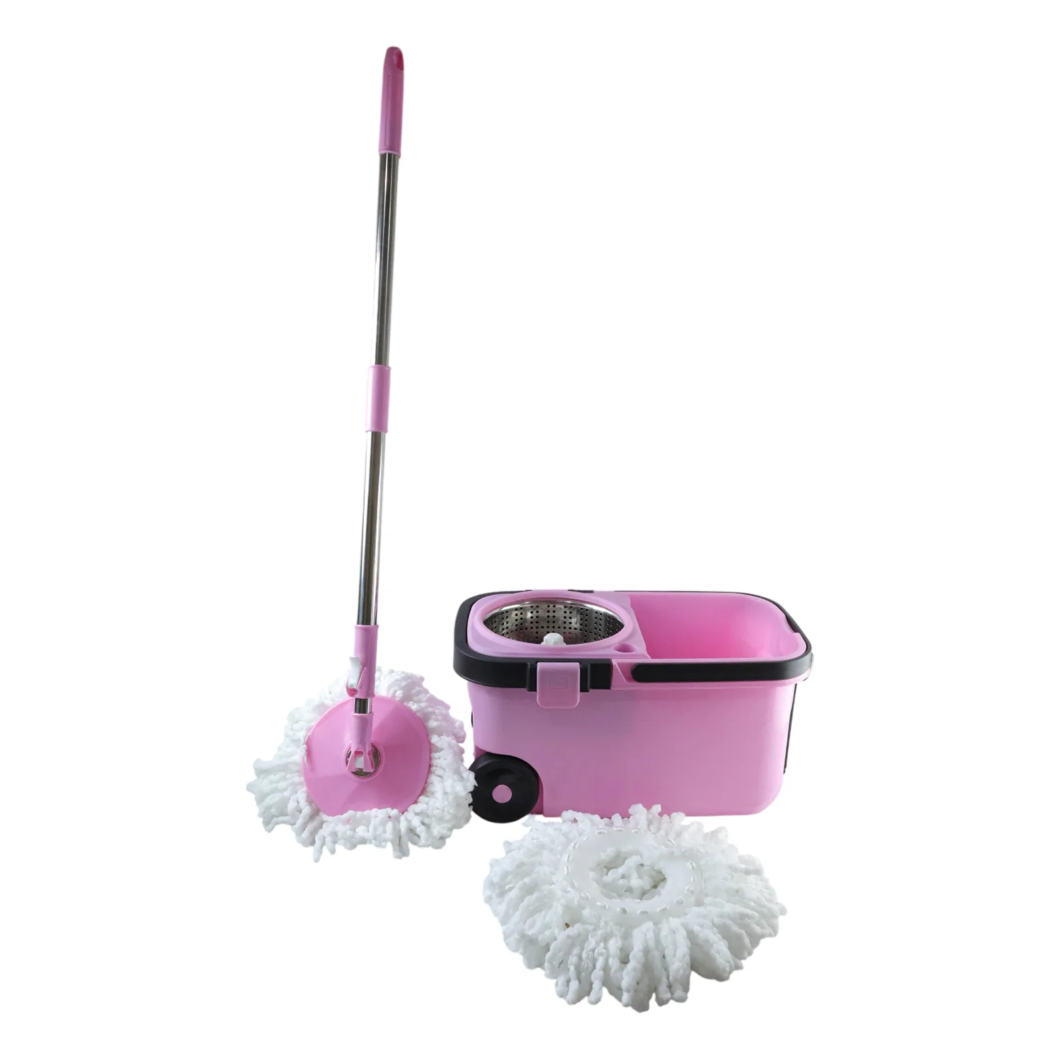 Quick Spin Mop With Steel Spin, Bucket Floor Cleaning, Easy Wheels & Big Bucket, Floor Cleaning Mop with Bucket - Image 5