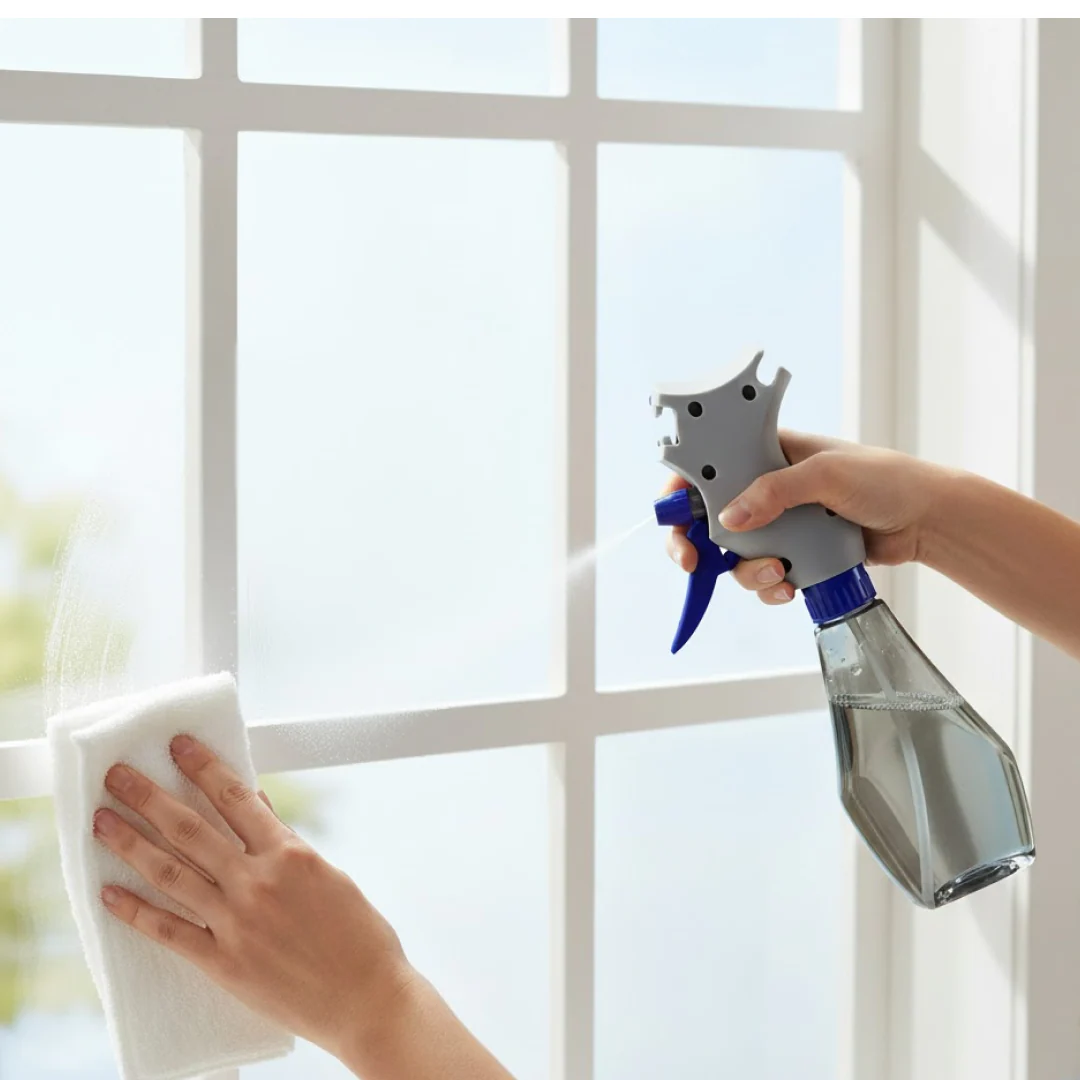 Plastic Easy Glass Cleaner 3 in 1 Spray Type Cleaning Brush, Pack of 1 - Image 10