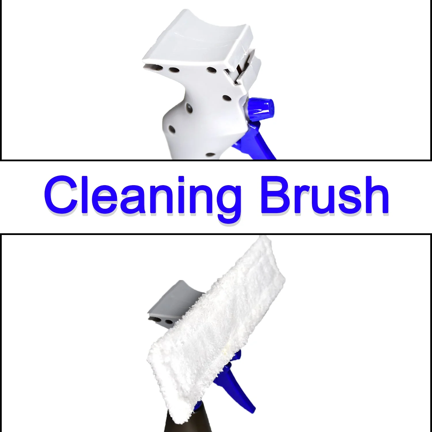 Plastic Easy Glass Cleaner 3 in 1 Spray Type Cleaning Brush, Pack of 1 - Image 5