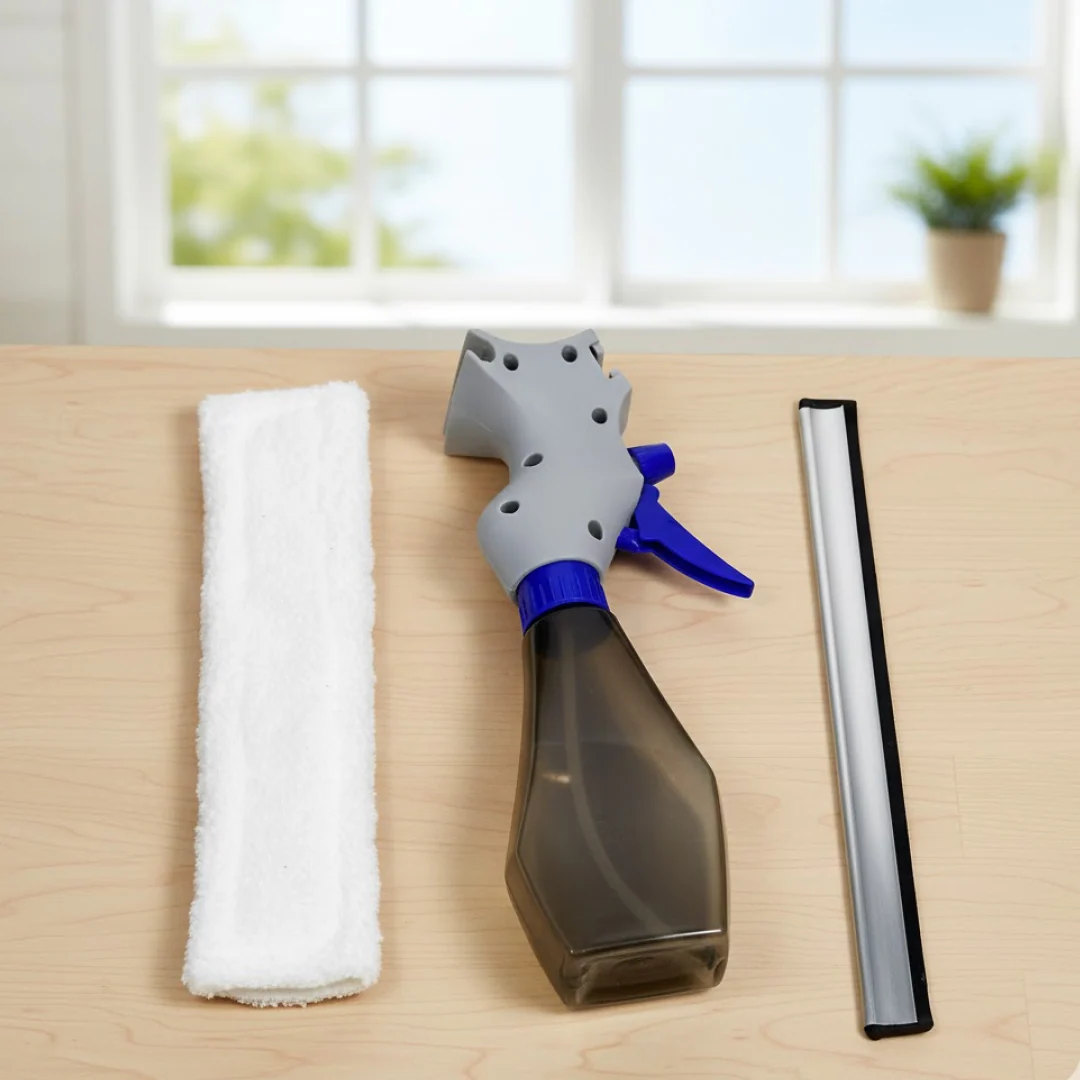 Plastic Easy Glass Cleaner 3 in 1 Spray Type Cleaning Brush, Pack of 1 - Image 9