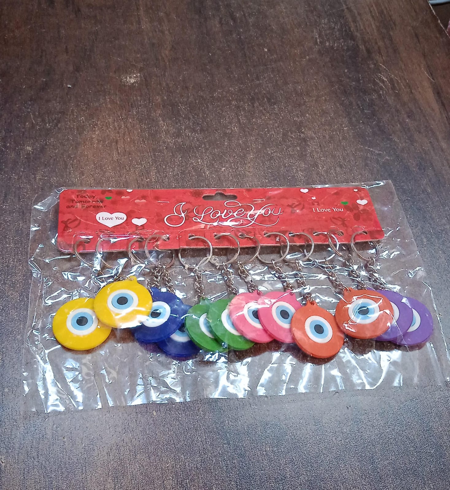 Evil Eye Rubber / Silicone Keychain (12 Pcs Set / Mix Color) - Image 8