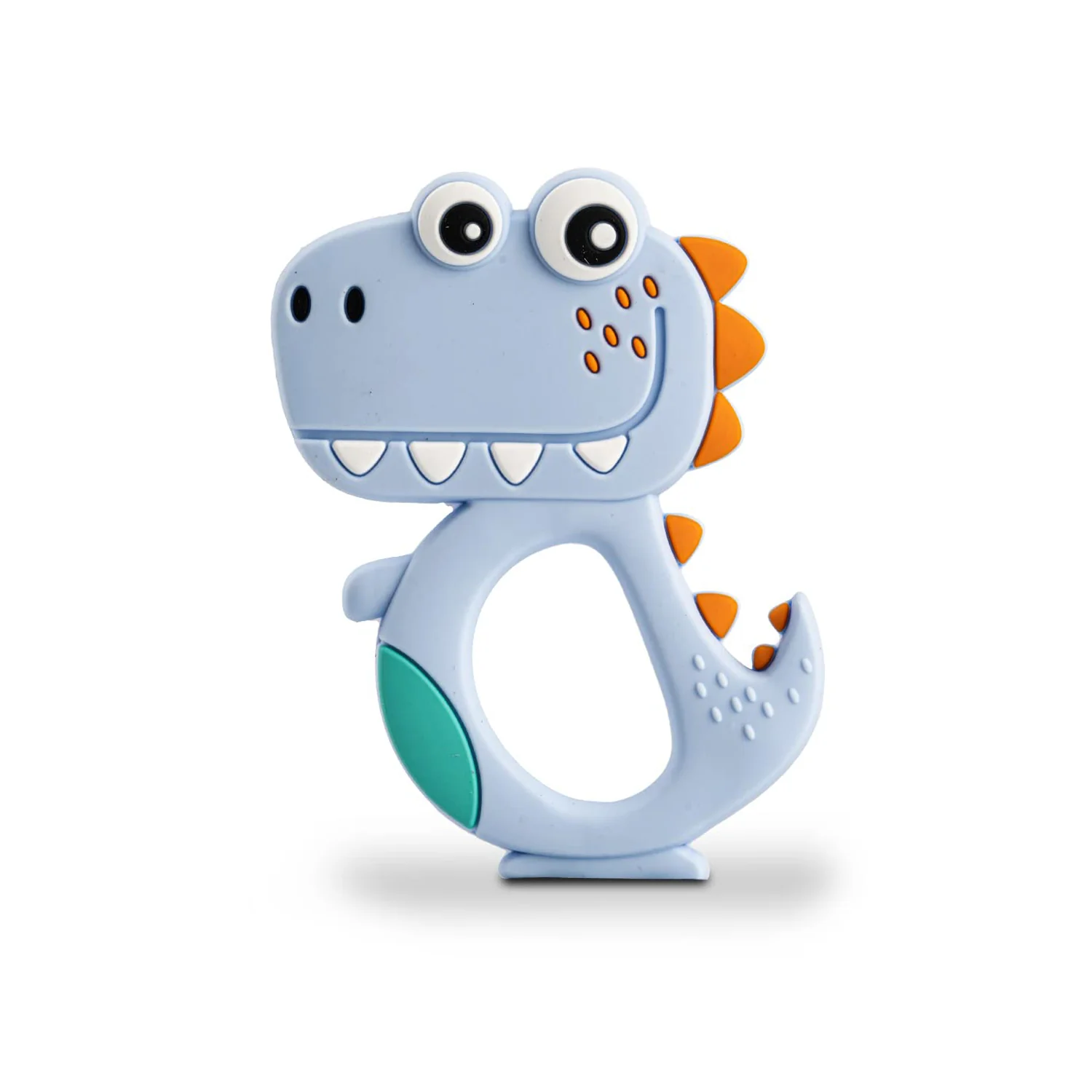 Silicone Dinosaur Teether for Baby (1 Pc / Mix Design & Color) - Image 4