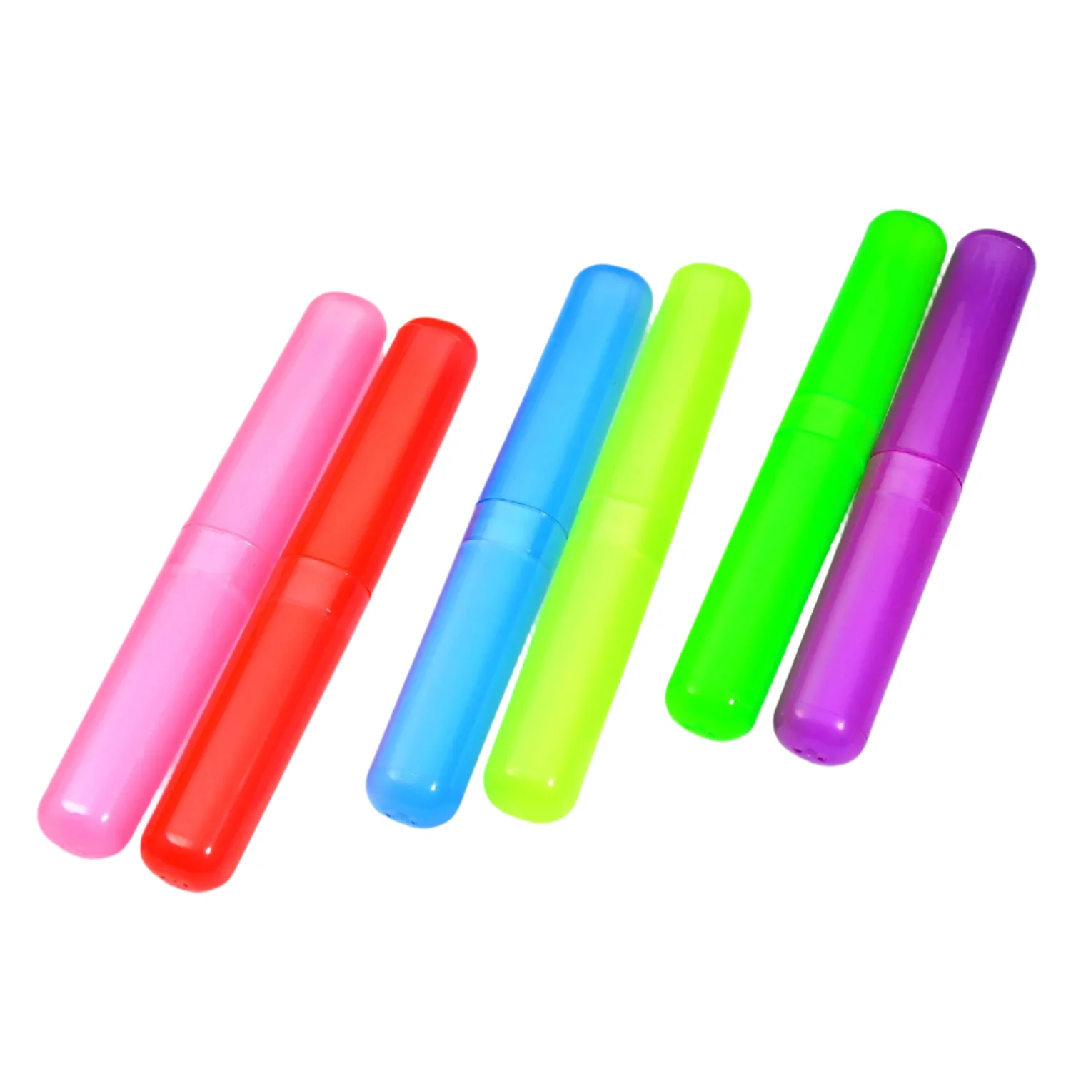 Plastic Toothbrush Covers - 6pc Anti-Bacterial Travel Protectors for Oral Care - Image 5