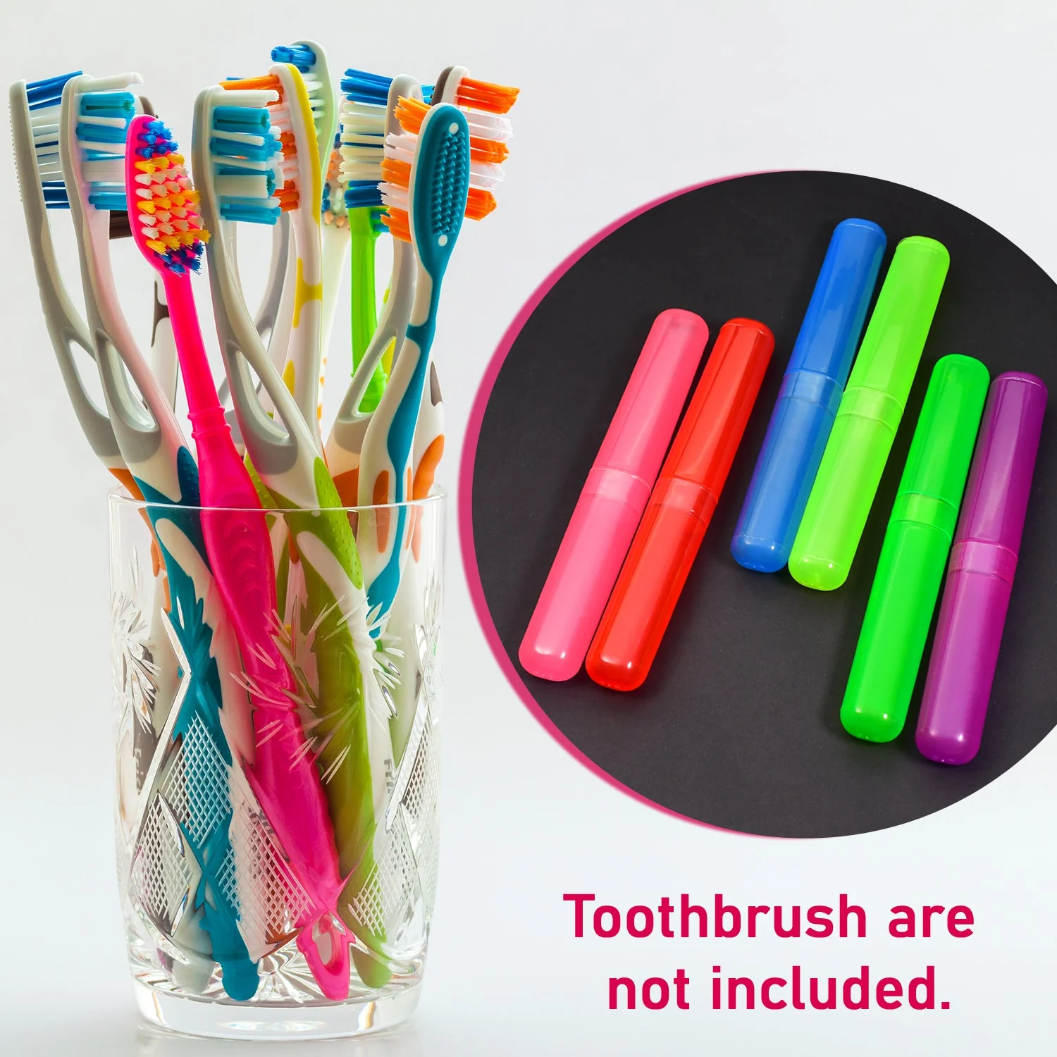 Plastic Toothbrush Covers - 6pc Anti-Bacterial Travel Protectors for Oral Care - Image 6