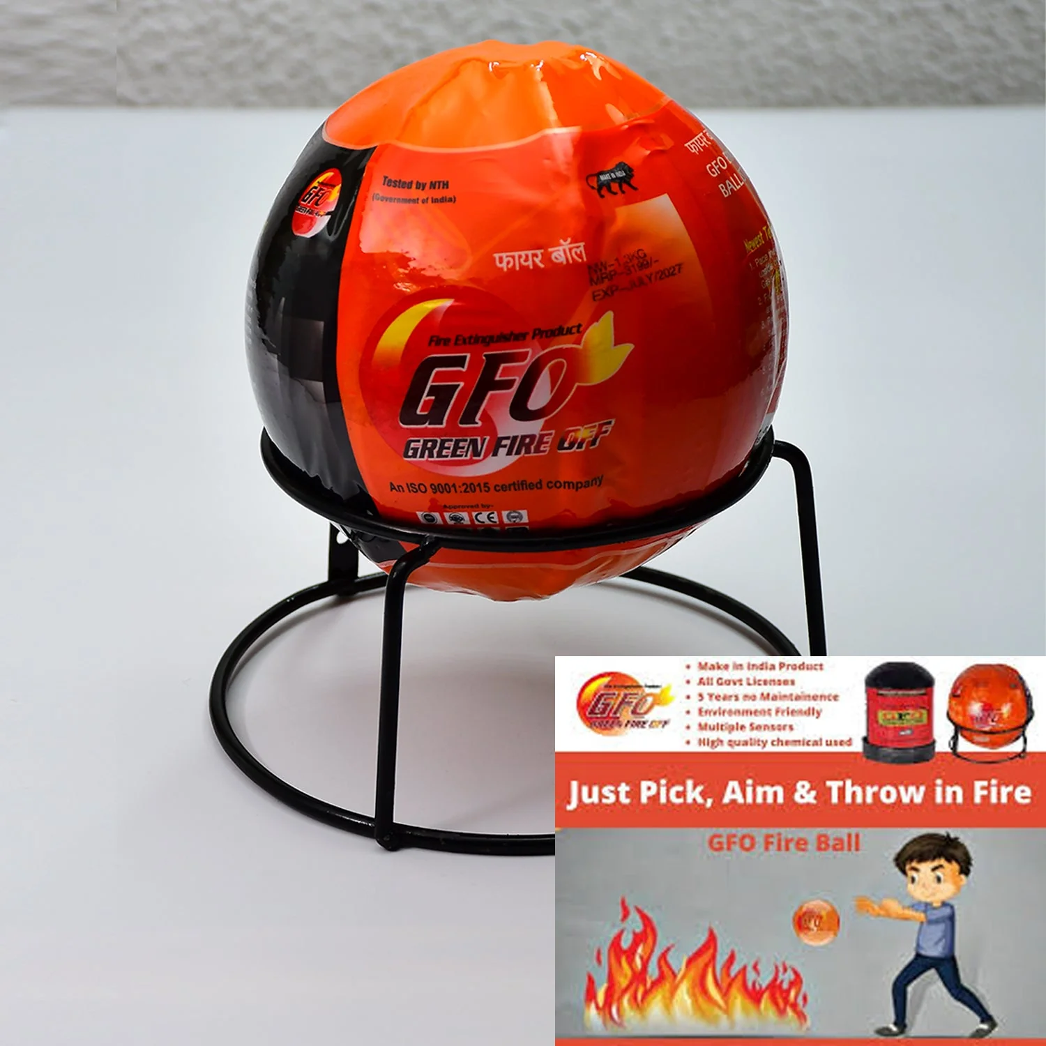 GFO (Green Fire Ball) Automatic Fire Safety Ball - Image 5