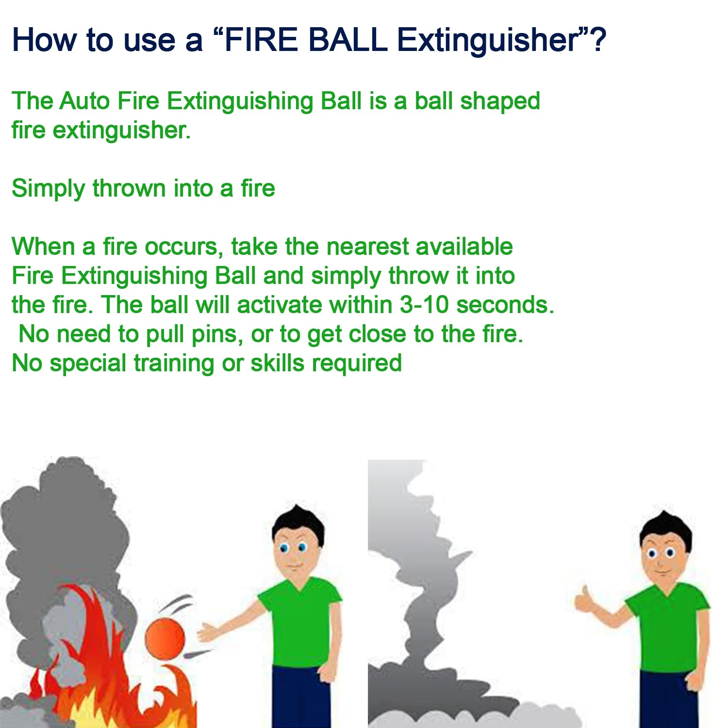 GFO (Green Fire Ball) Automatic Fire Safety Ball - Image 6