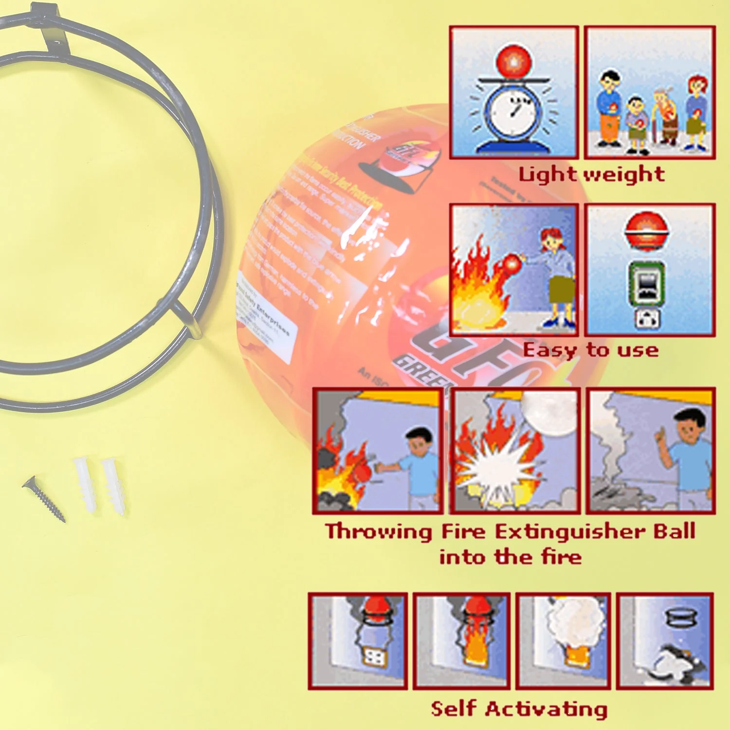 GFO (Green Fire Ball) Automatic Fire Safety Ball - Image 7